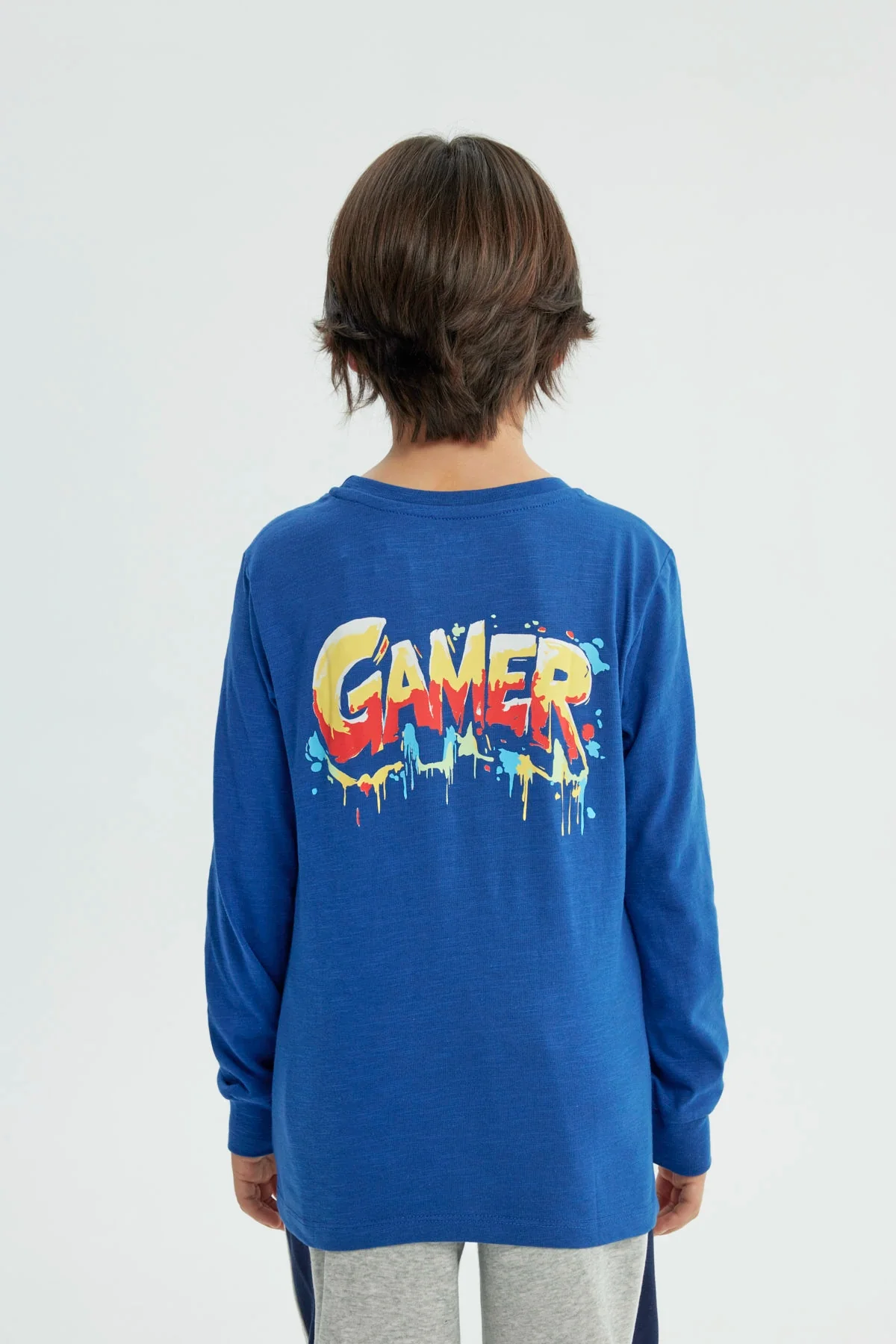 Polera Niño Slim Azulino - Image 2