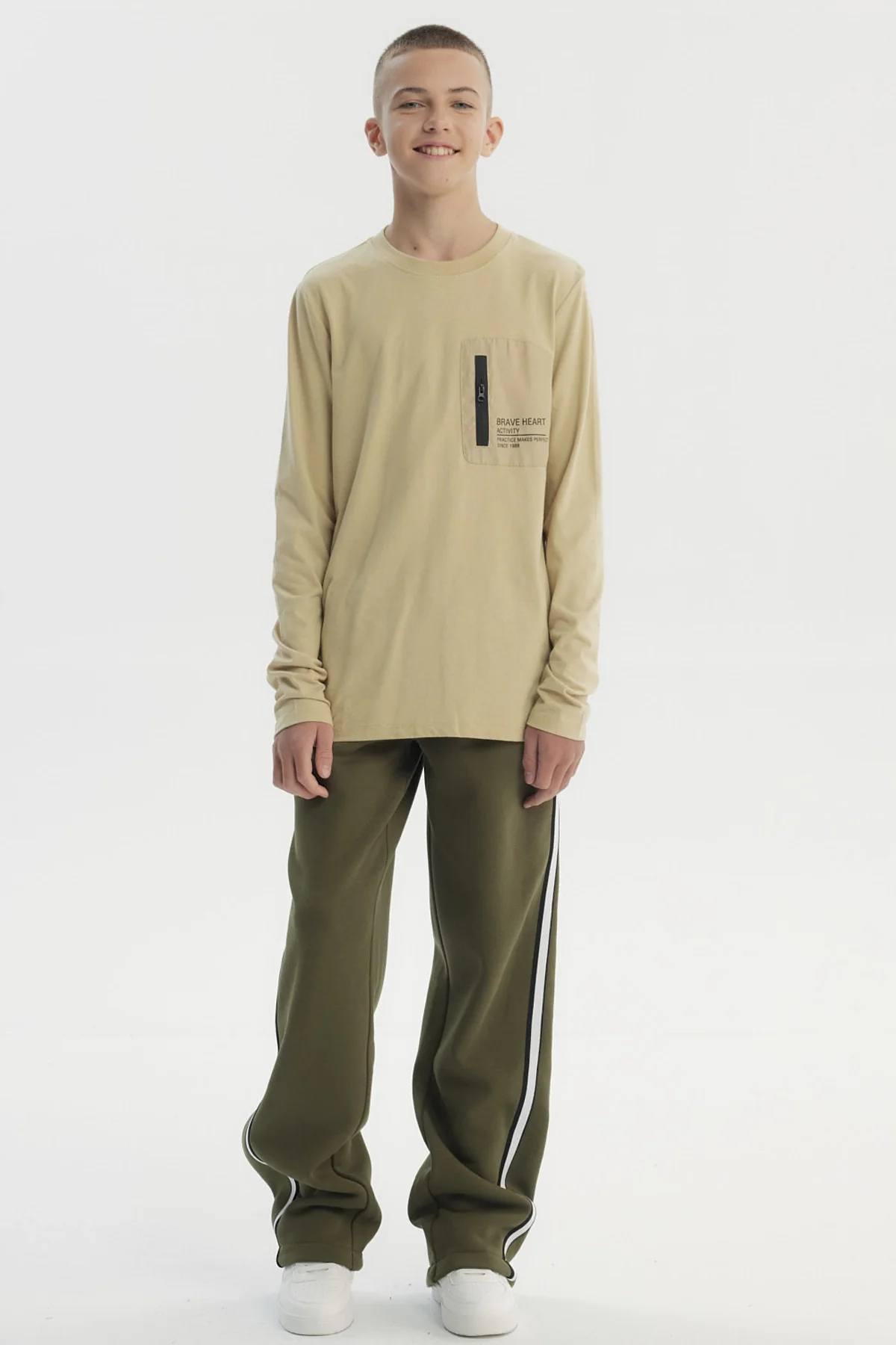 Polera Niño Slim Beige - Image 4