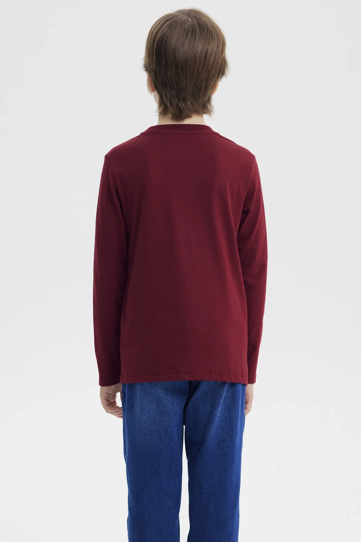 Polera Niño Slim Burdeo - Image 3