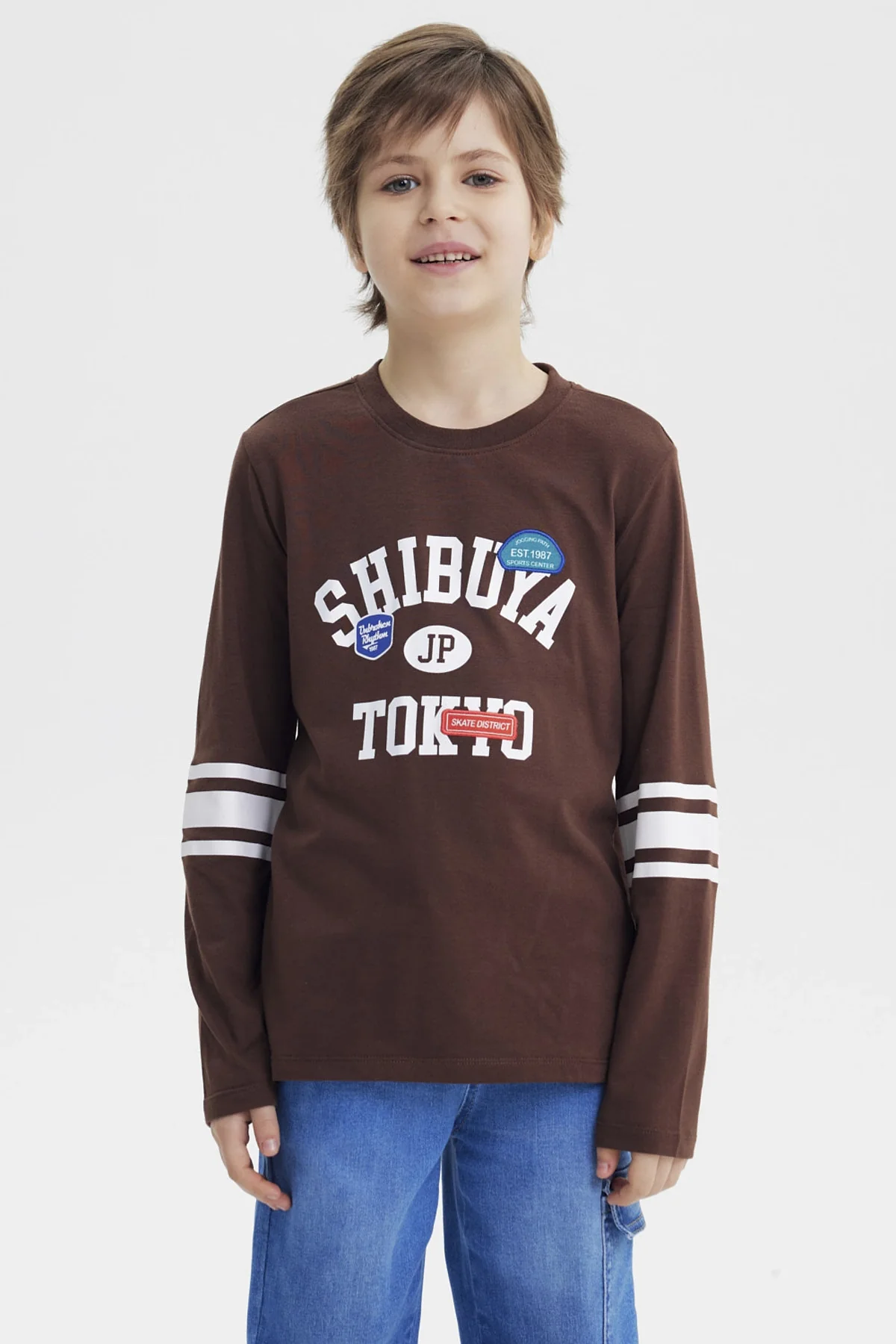 Polera Niño Slim Café