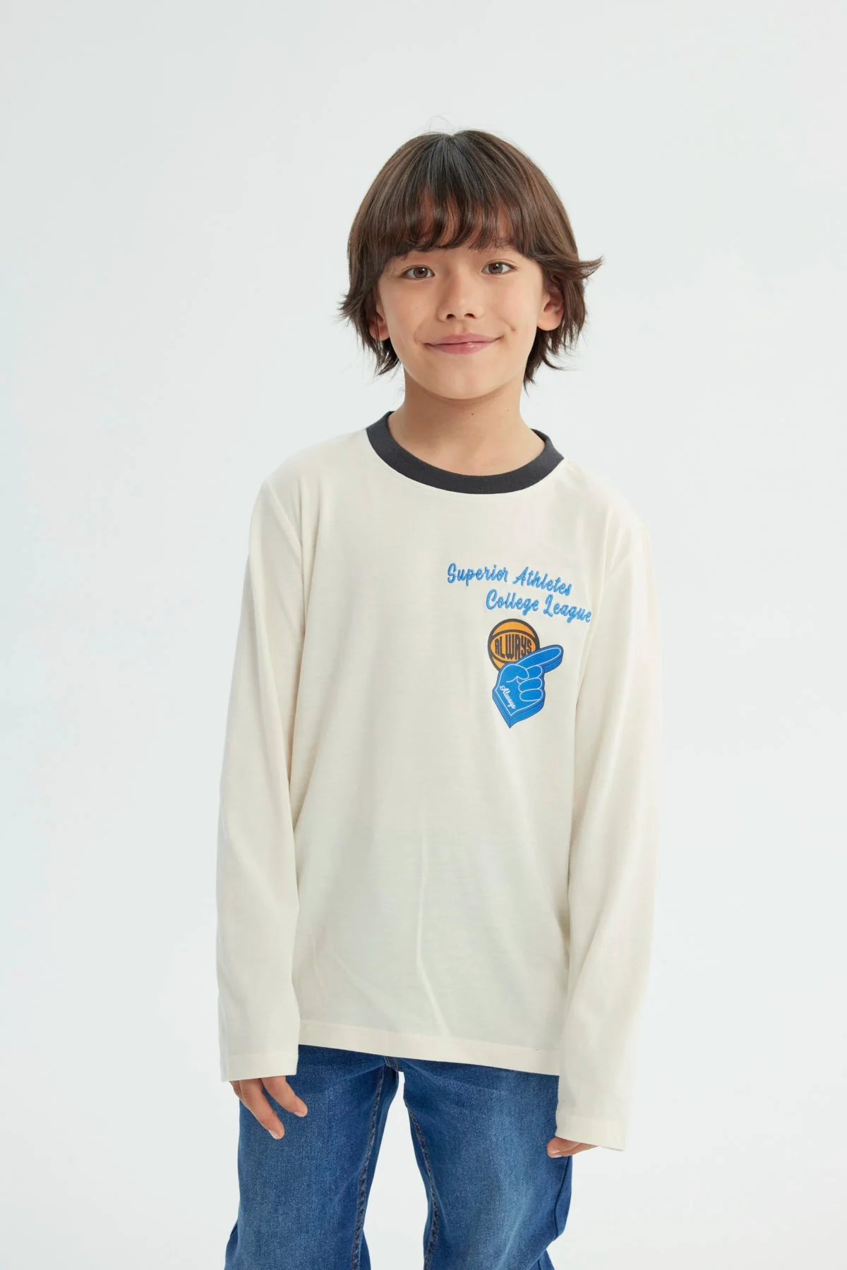 Polera Niño Slim Crudo