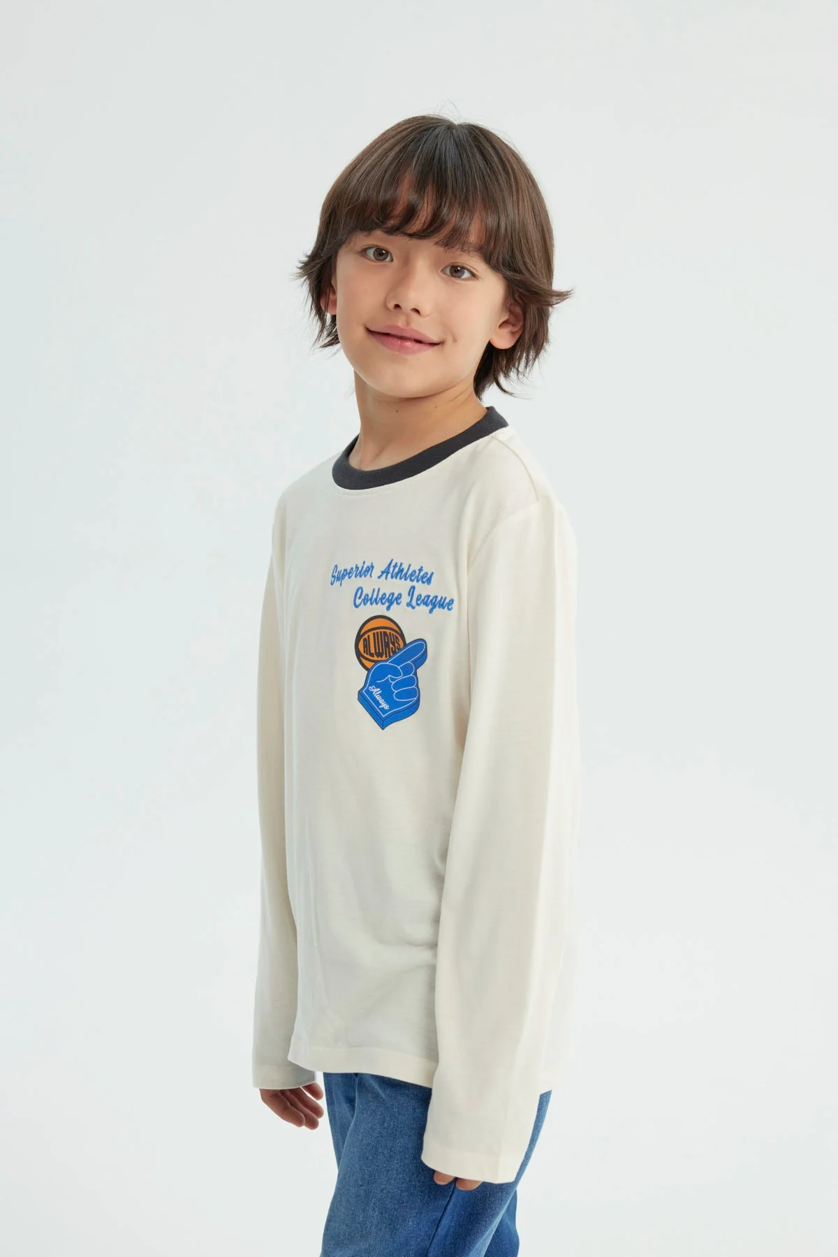 Polera Niño Slim Crudo - Image 2