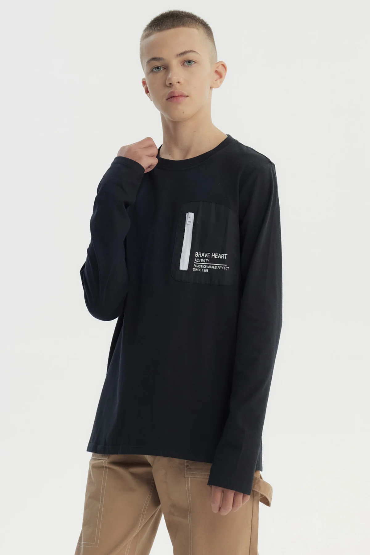 Polera Niño Slim Negro - Image 2