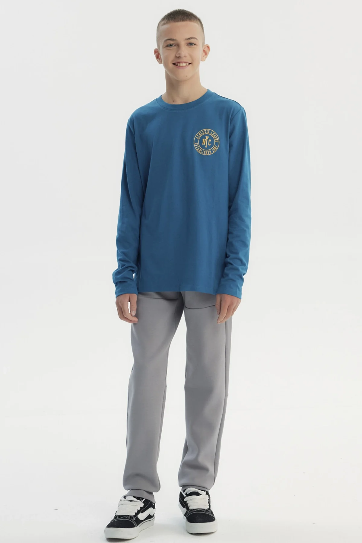 Polera Niño Slim Petroleo - Image 4