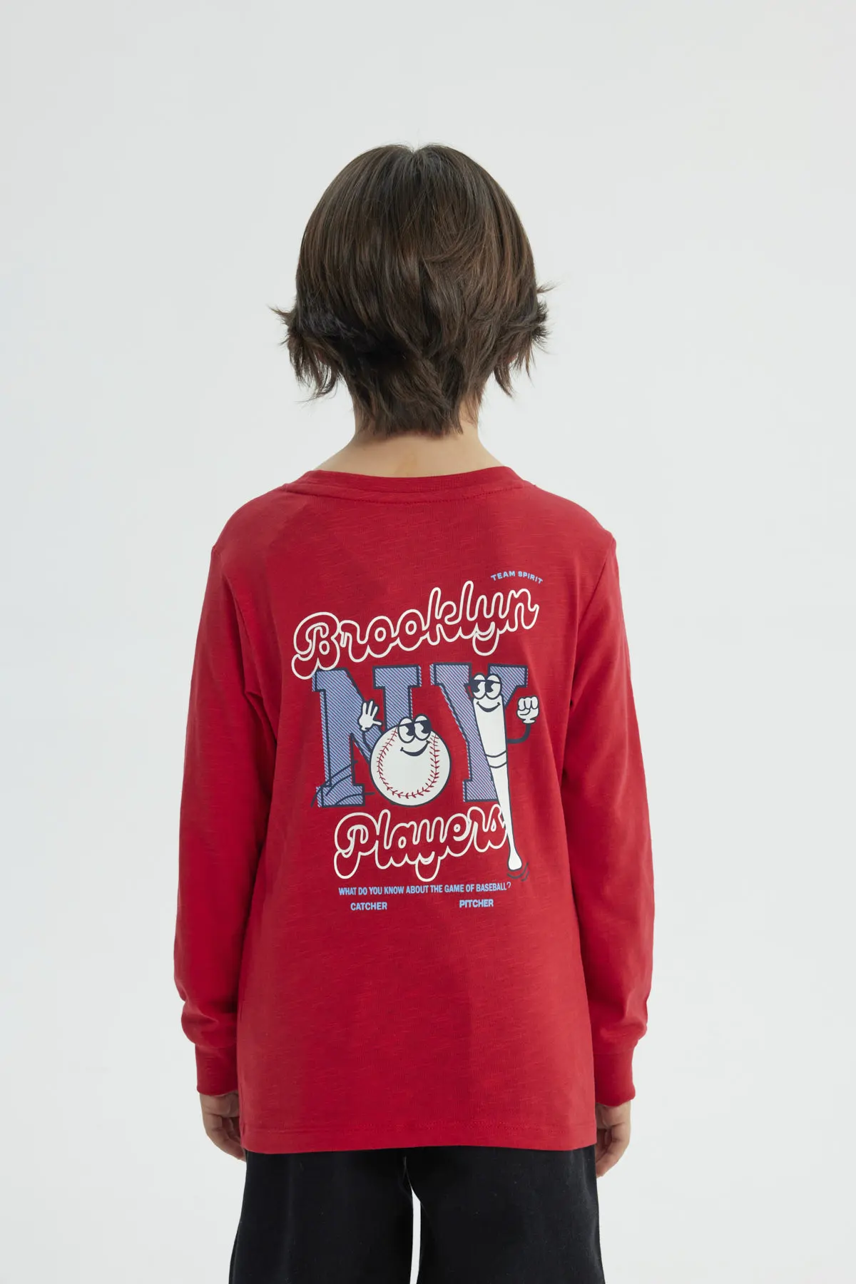 Polera Niño Slim Rojo - Image 3