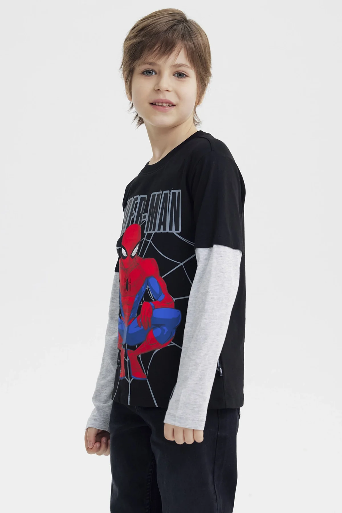 Polera Niño Spiderman Negro - Image 2