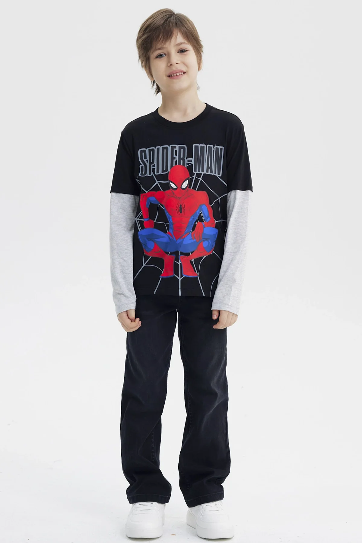 Polera Niño Spiderman Negro - Image 4