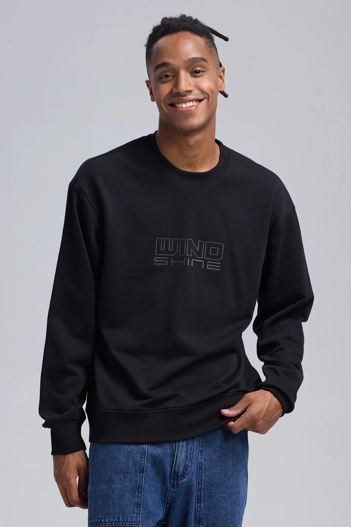 Polerón Hombre Aplicación Negro - Image 2