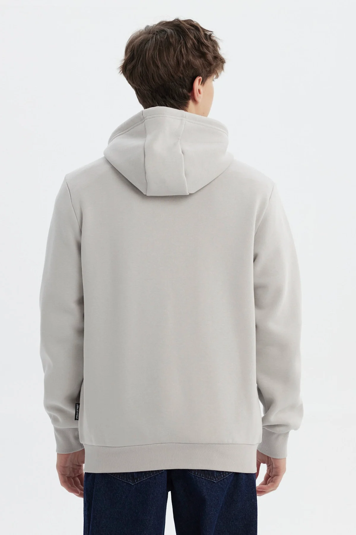 Polerón Hombre Full Zipper Basico Gris - Image 3