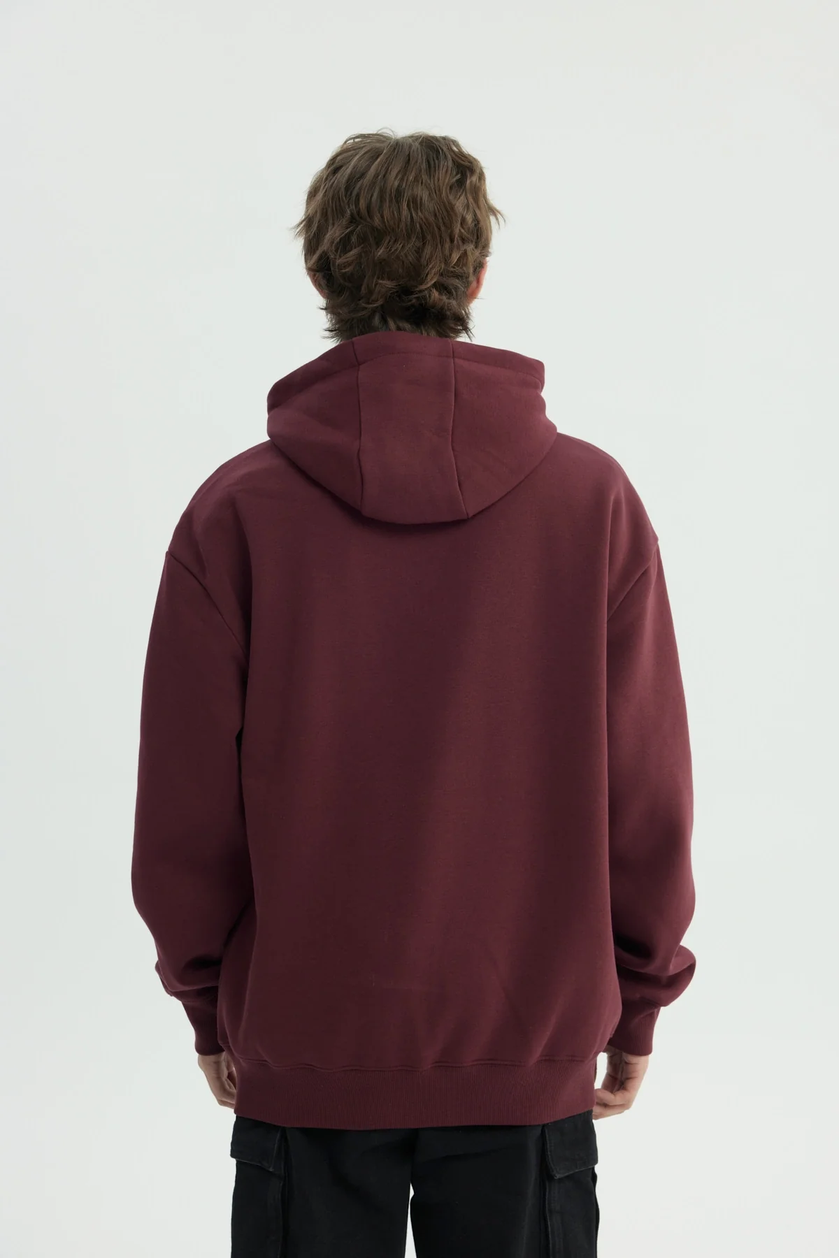 Polerón Hombre Oversize Burdeo - Image 3