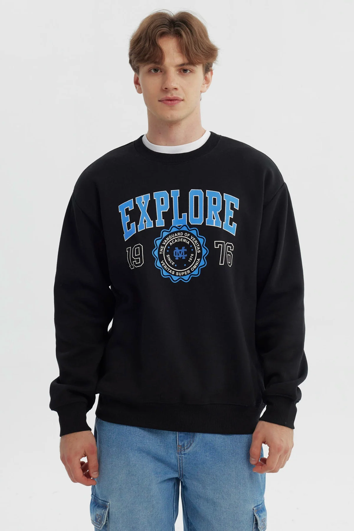 Polerón Hombre Oversize Negro