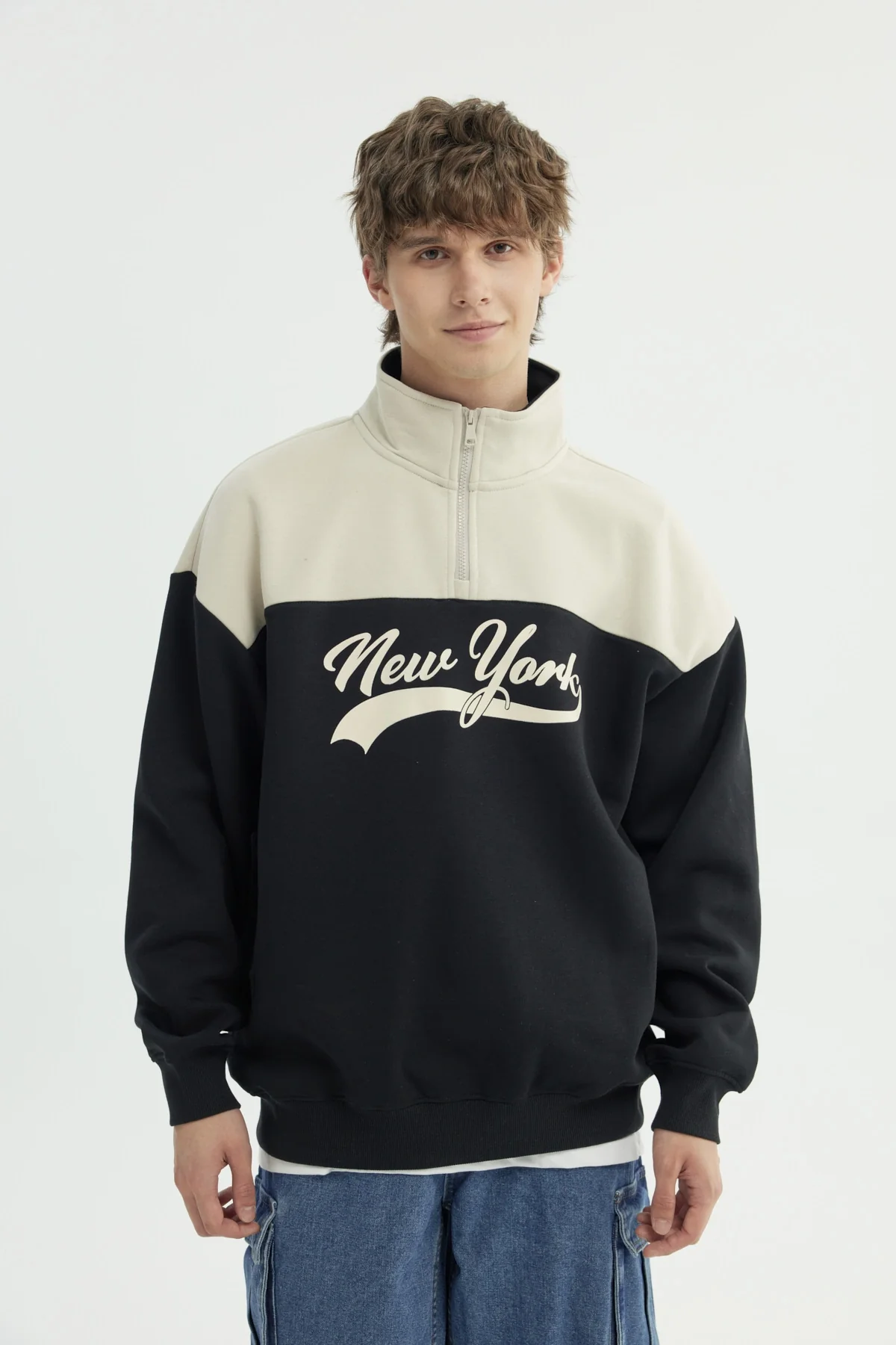 Polerón Hombre Oversize Negro