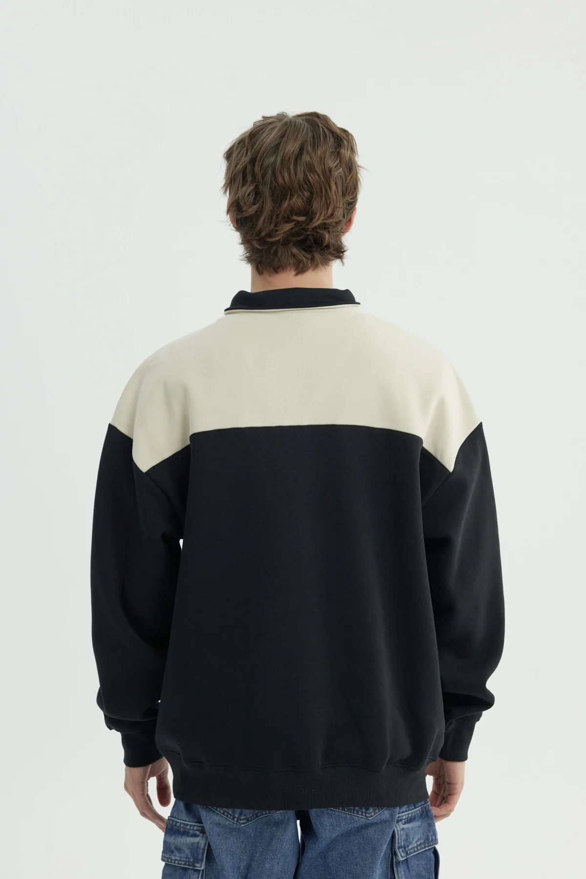 Polerón Hombre Oversize Negro - Image 3