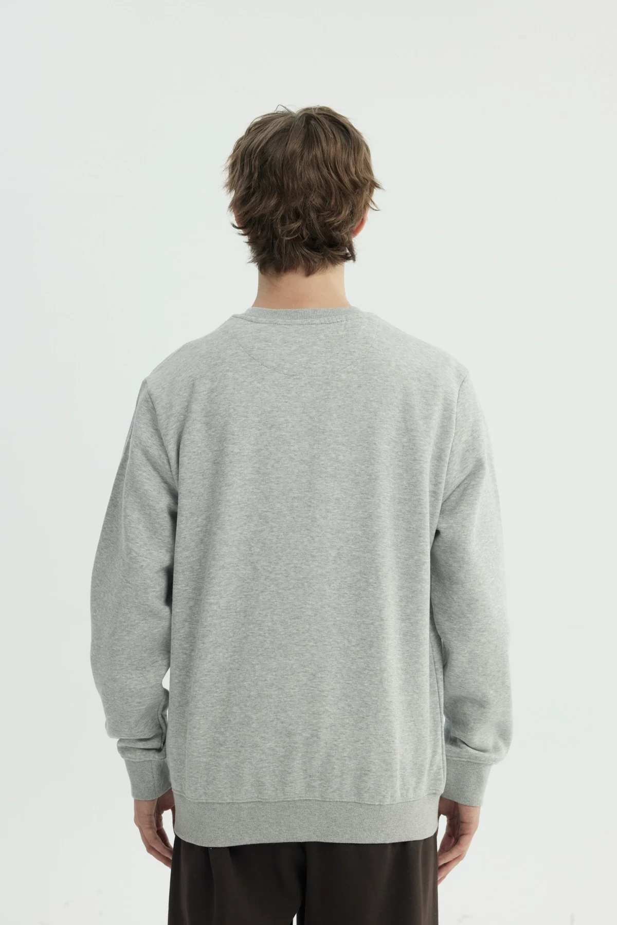 Polerón Hombre Regular Gris Melange - Image 3