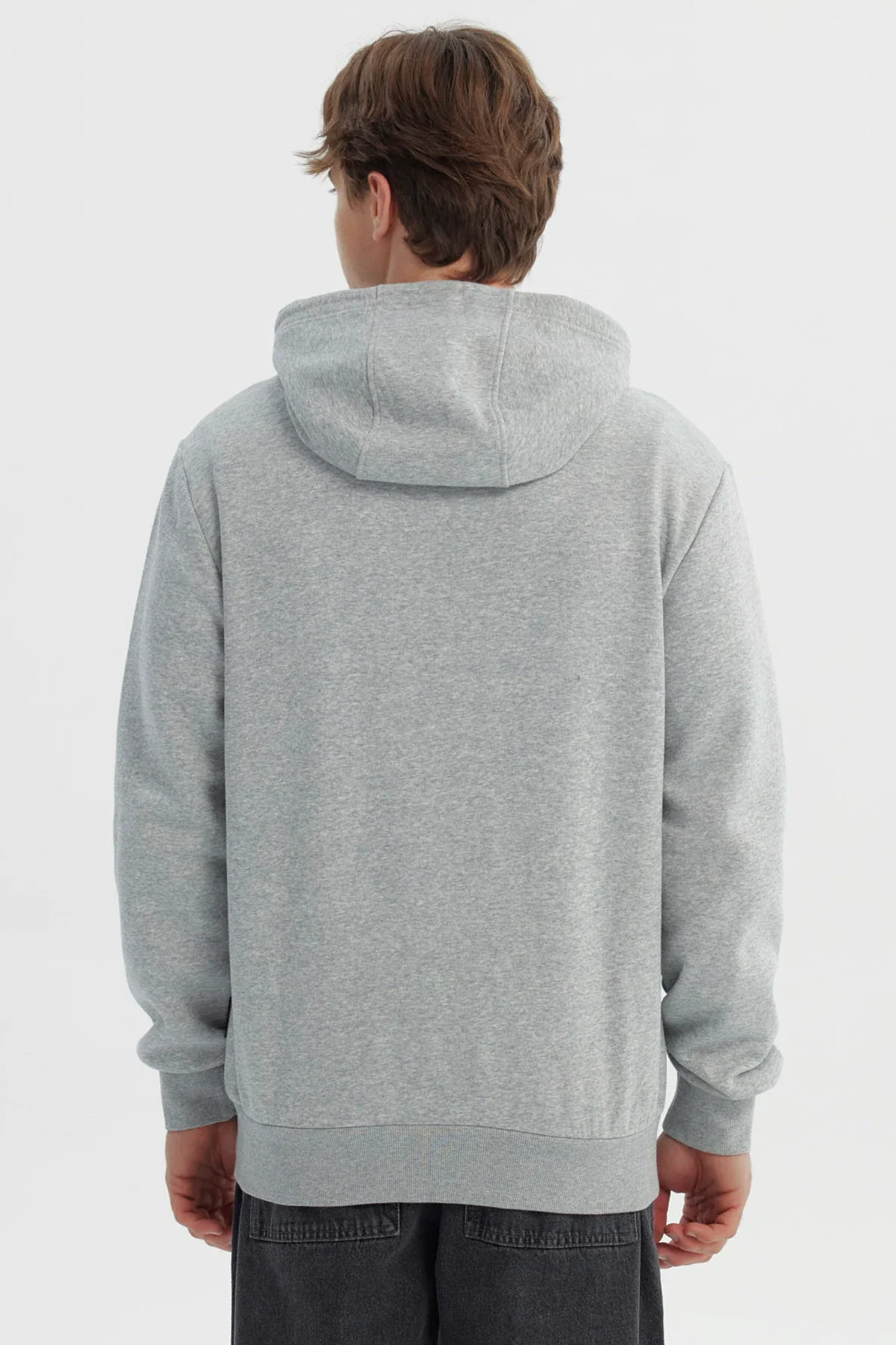 Polerón Hombre Regular Gris Melange - Image 3