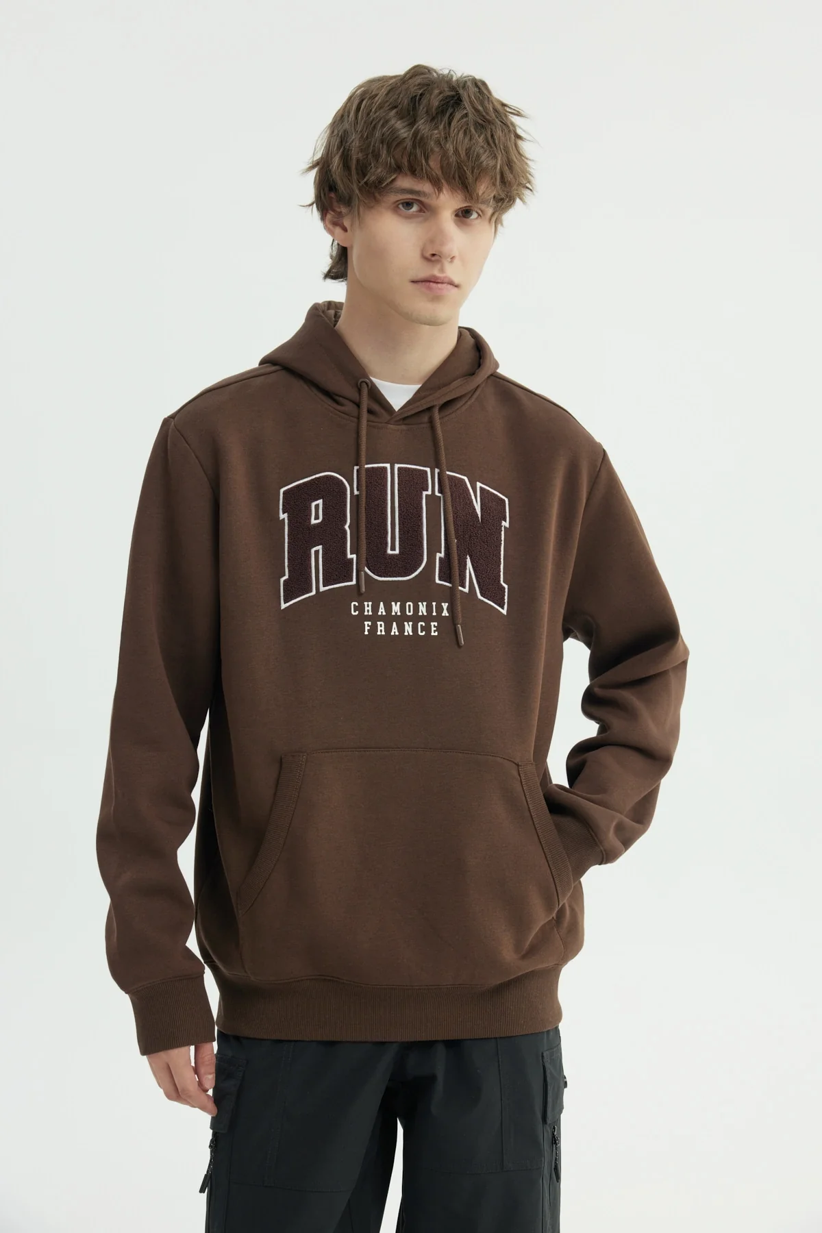 Polerón Hombre Regular Marron