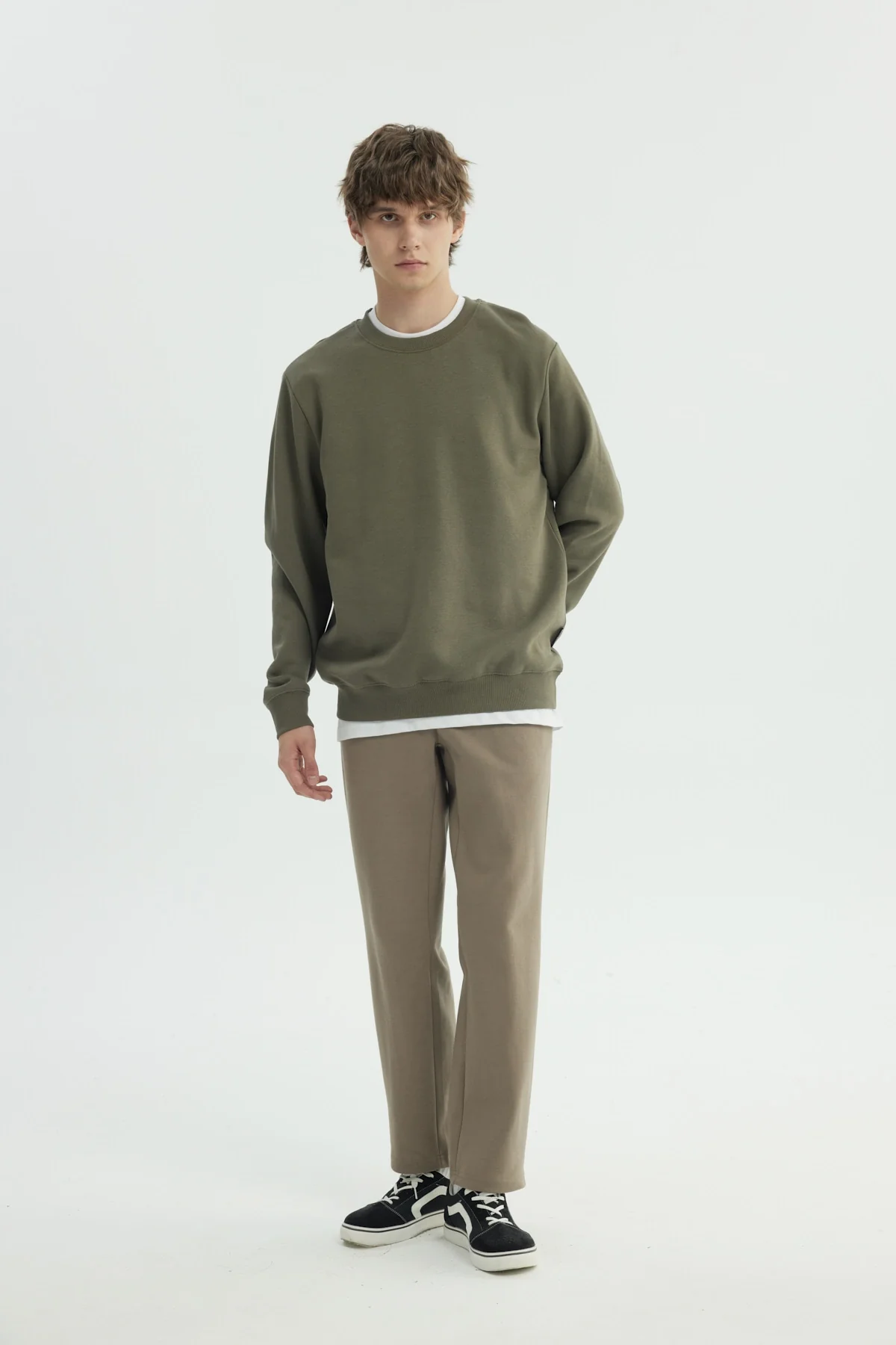 Polerón Hombre Regular Verde Militar - Image 4