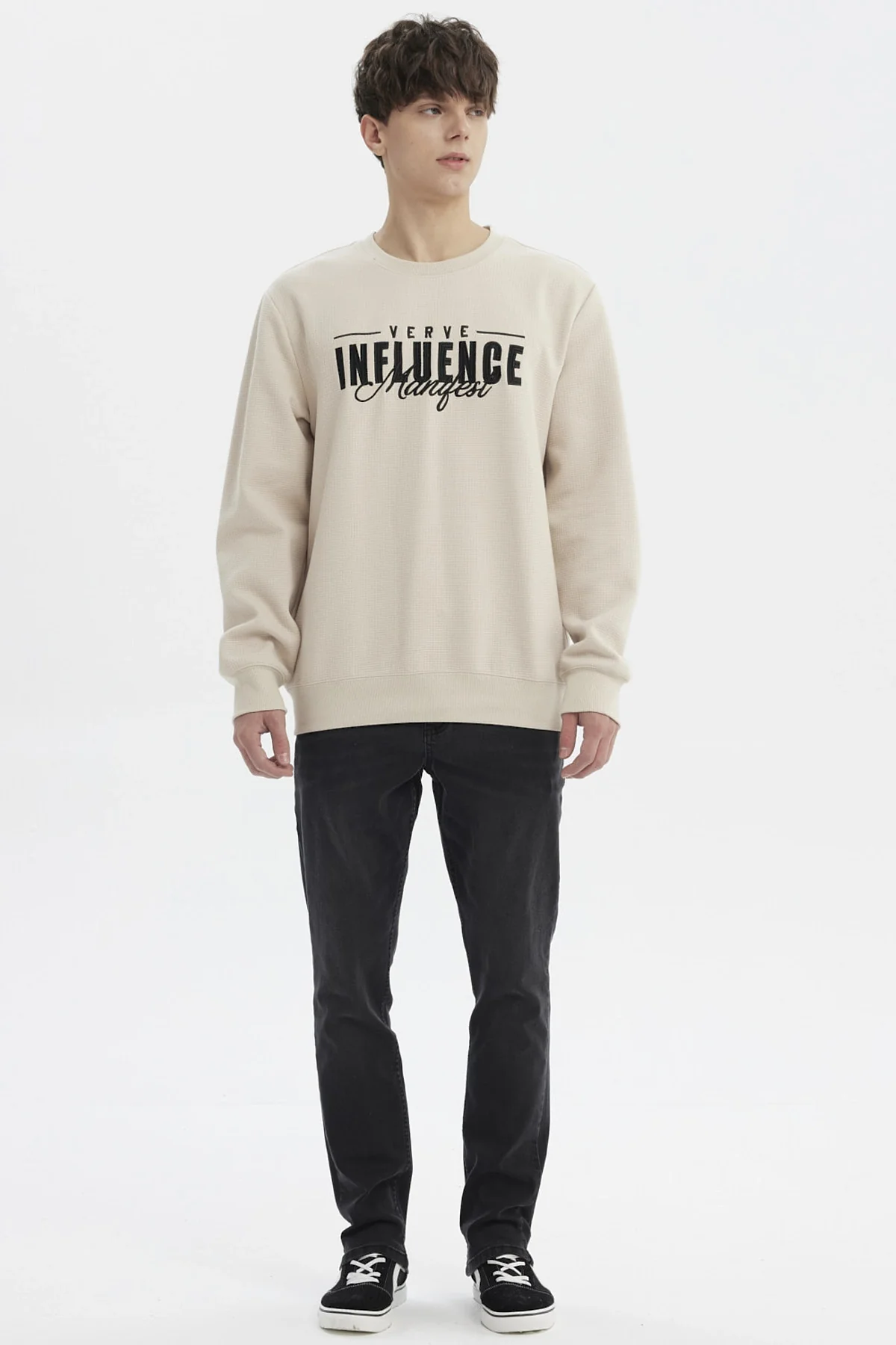 Polerón Hombre Slim Beige Oscuro - Image 4