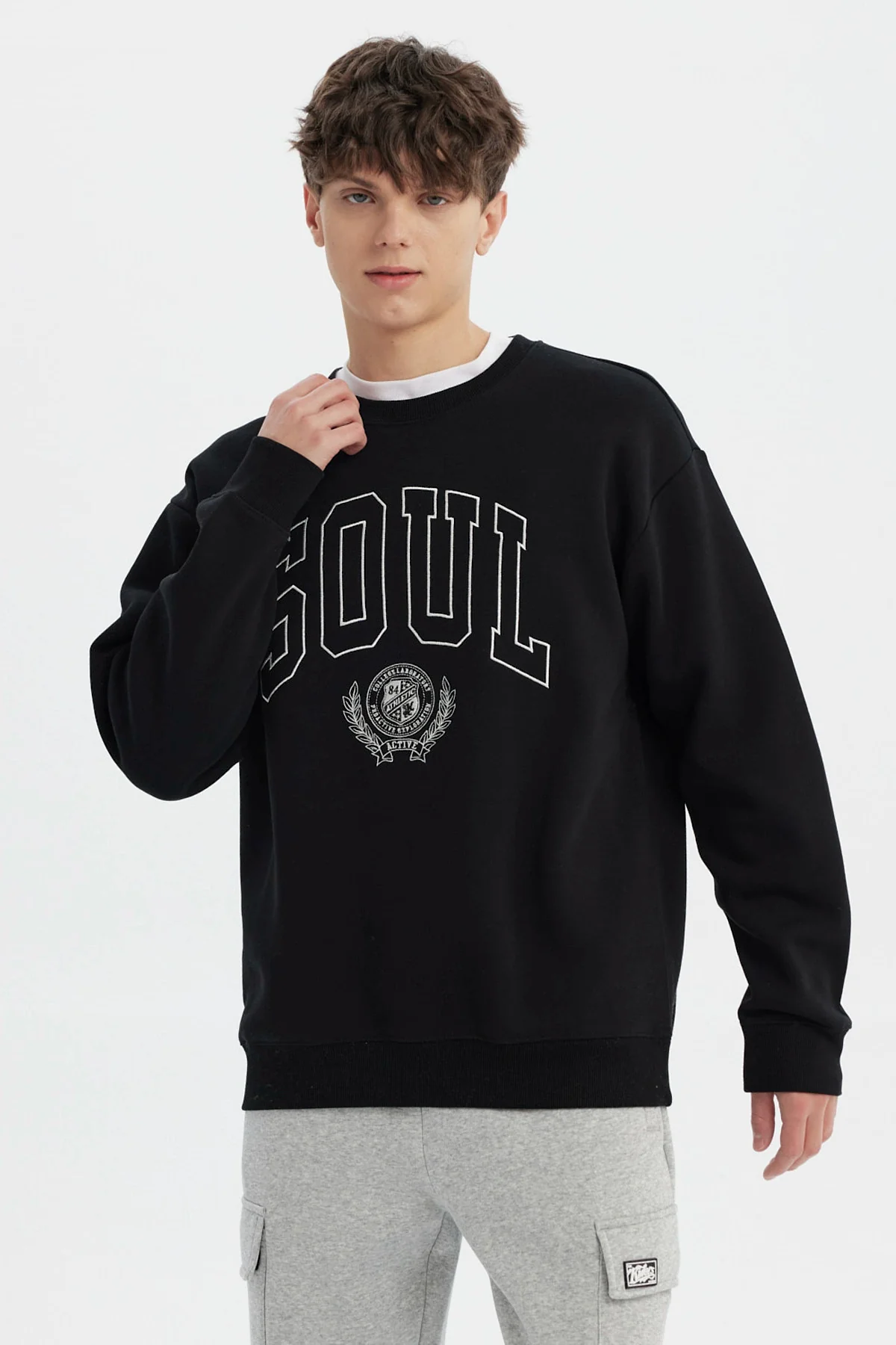 Polerón Hombre Slim Negro