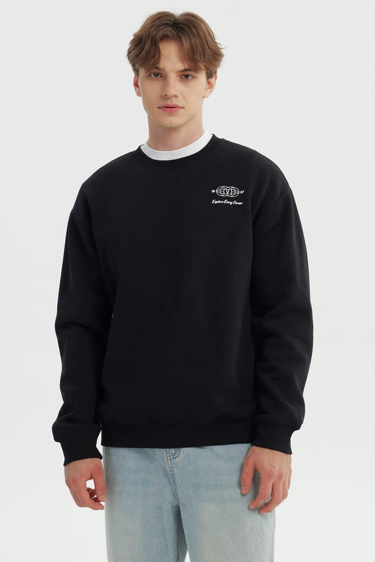 Polerón Hombre Slim Negro