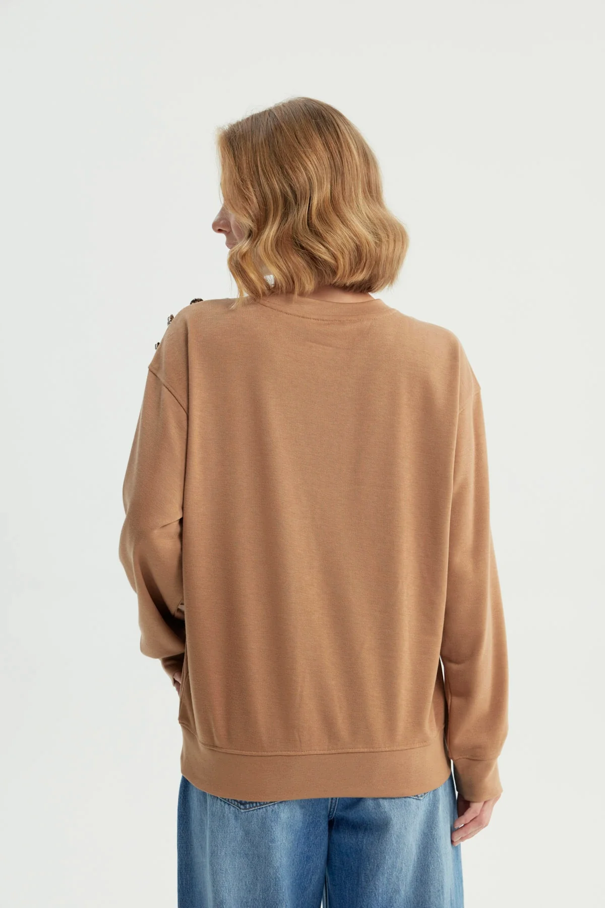 Polerón Mujer Clásico Camel - Image 3