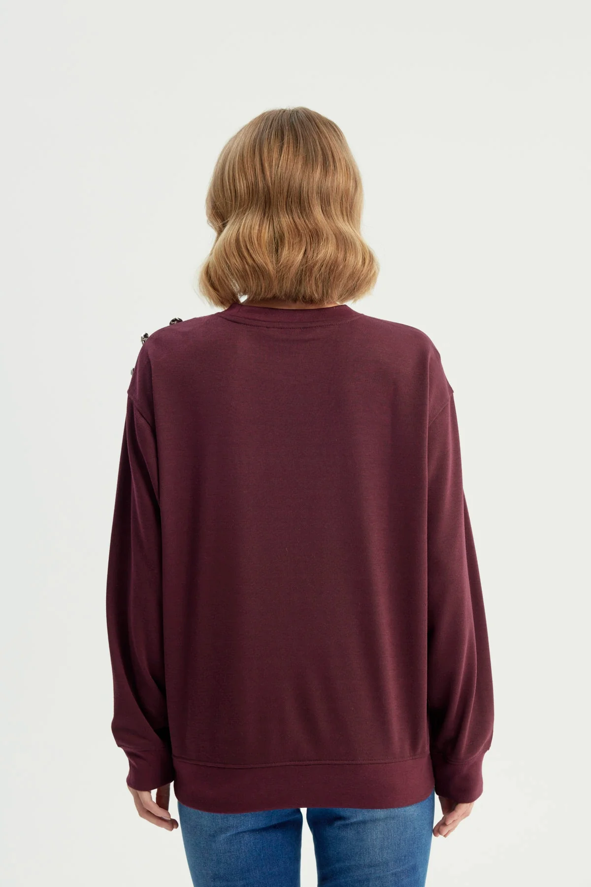 Polerón Mujer Clásico Rojo - Image 3
