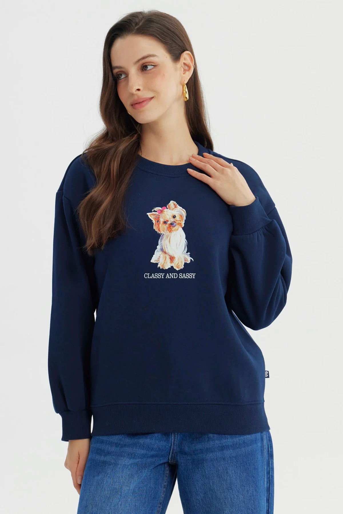 Polerón Mujer Classic Azul