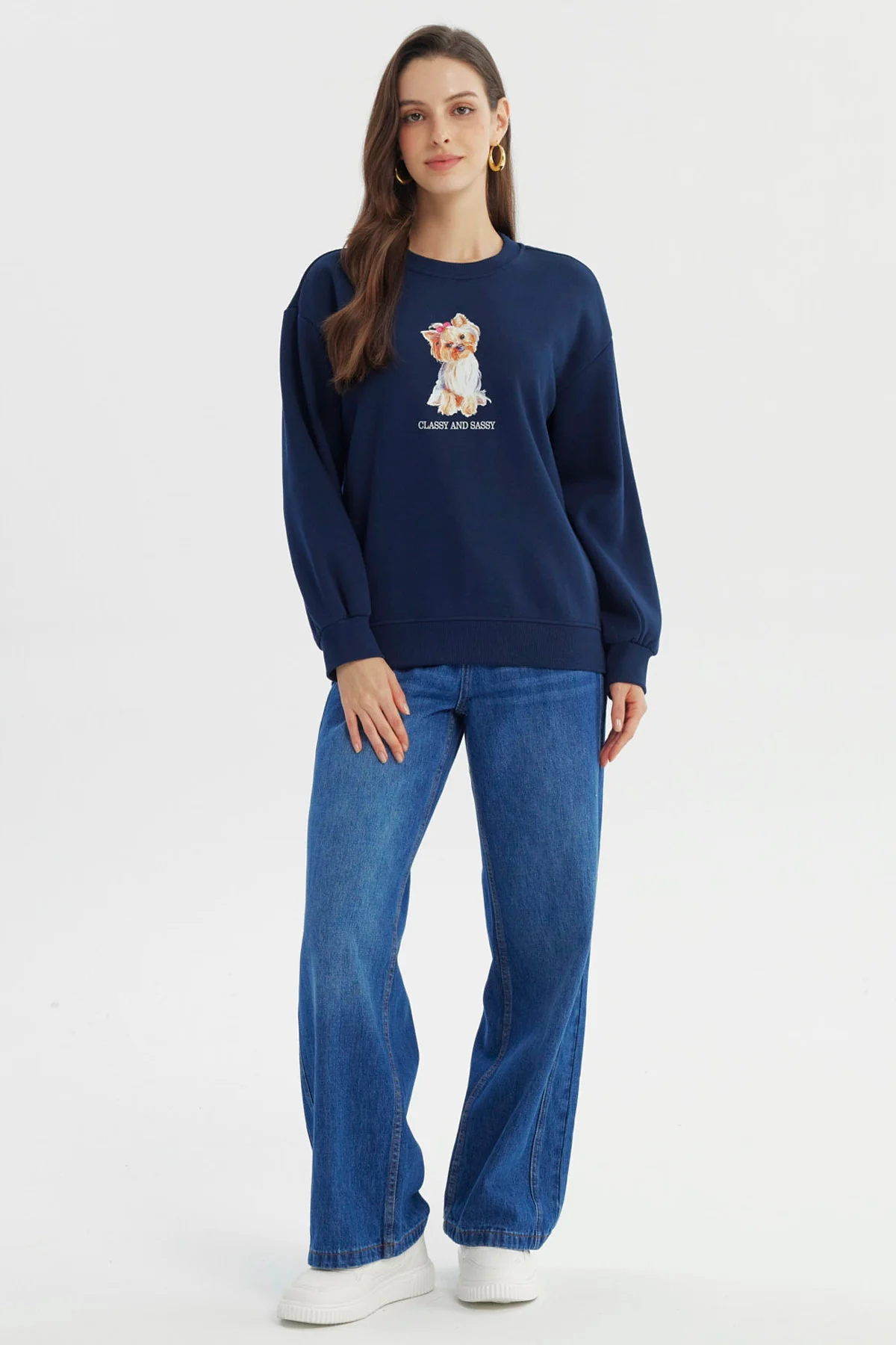 Polerón Mujer Classic Azul - Image 4