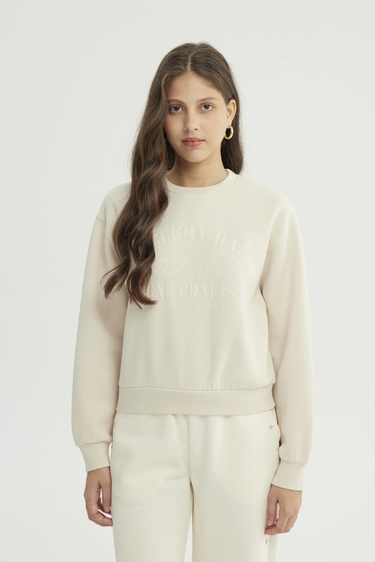Polerón Mujer Classic Beige Claro