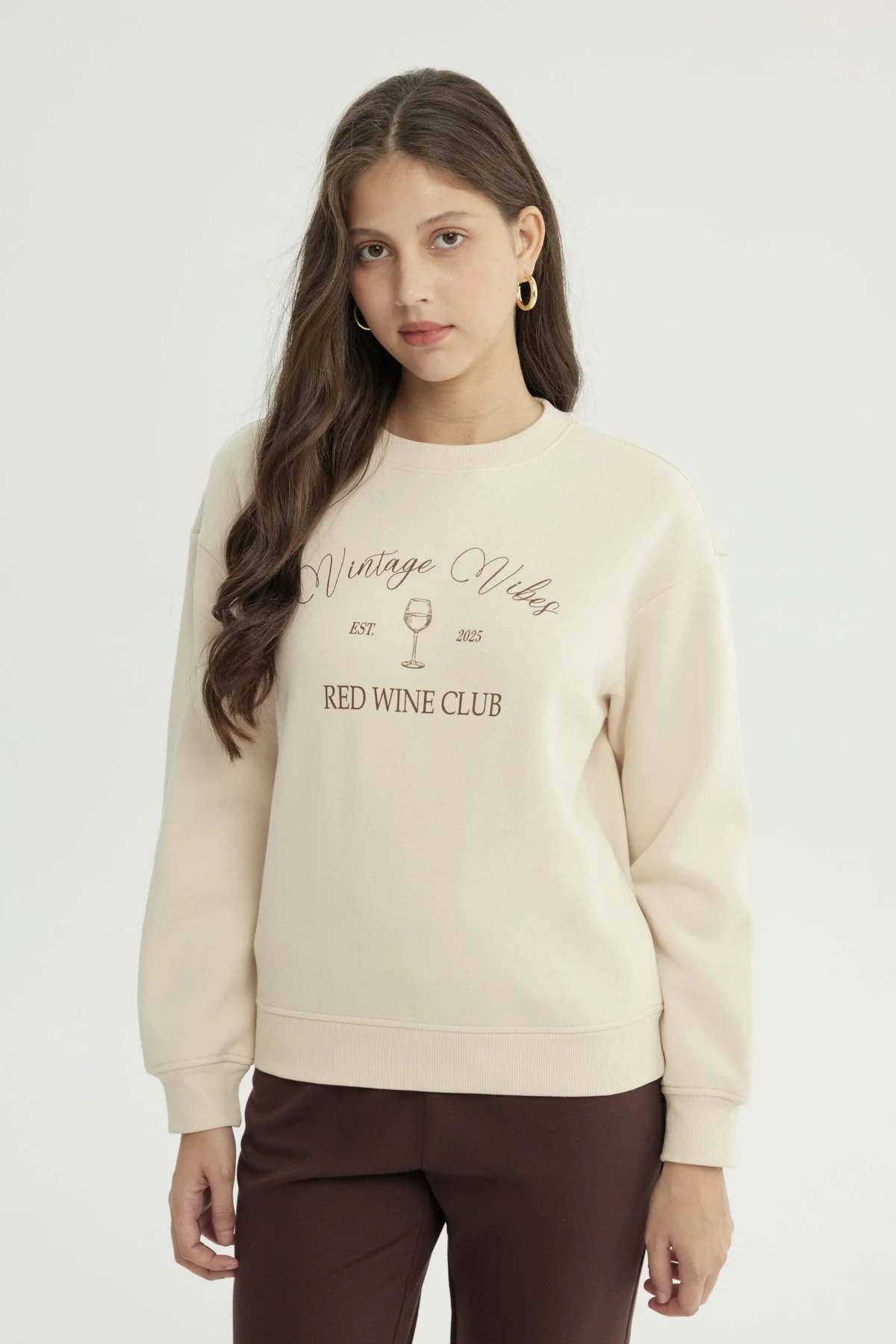 Polerón Mujer Classic Beige Claro