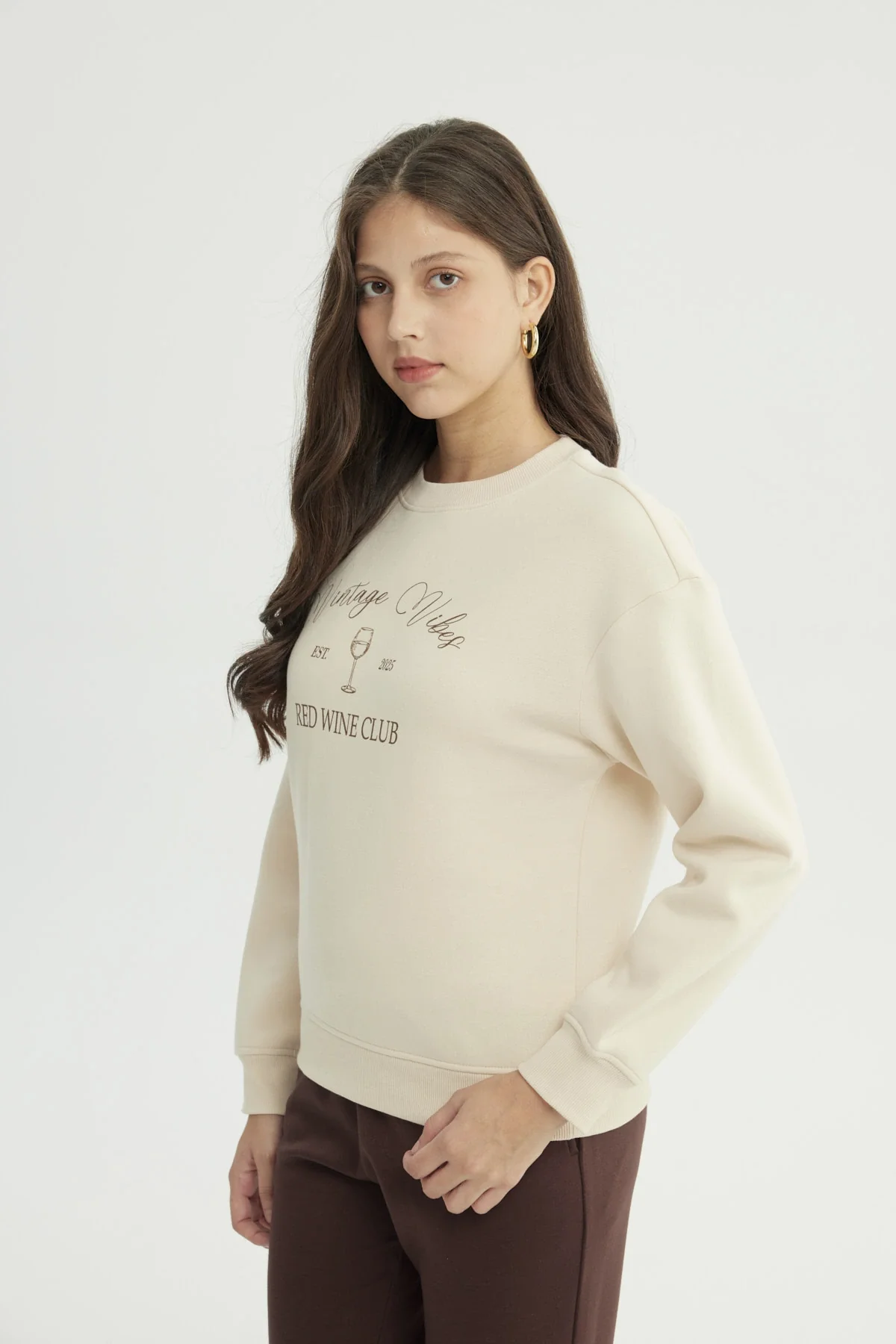 Polerón Mujer Classic Beige Claro - Image 2