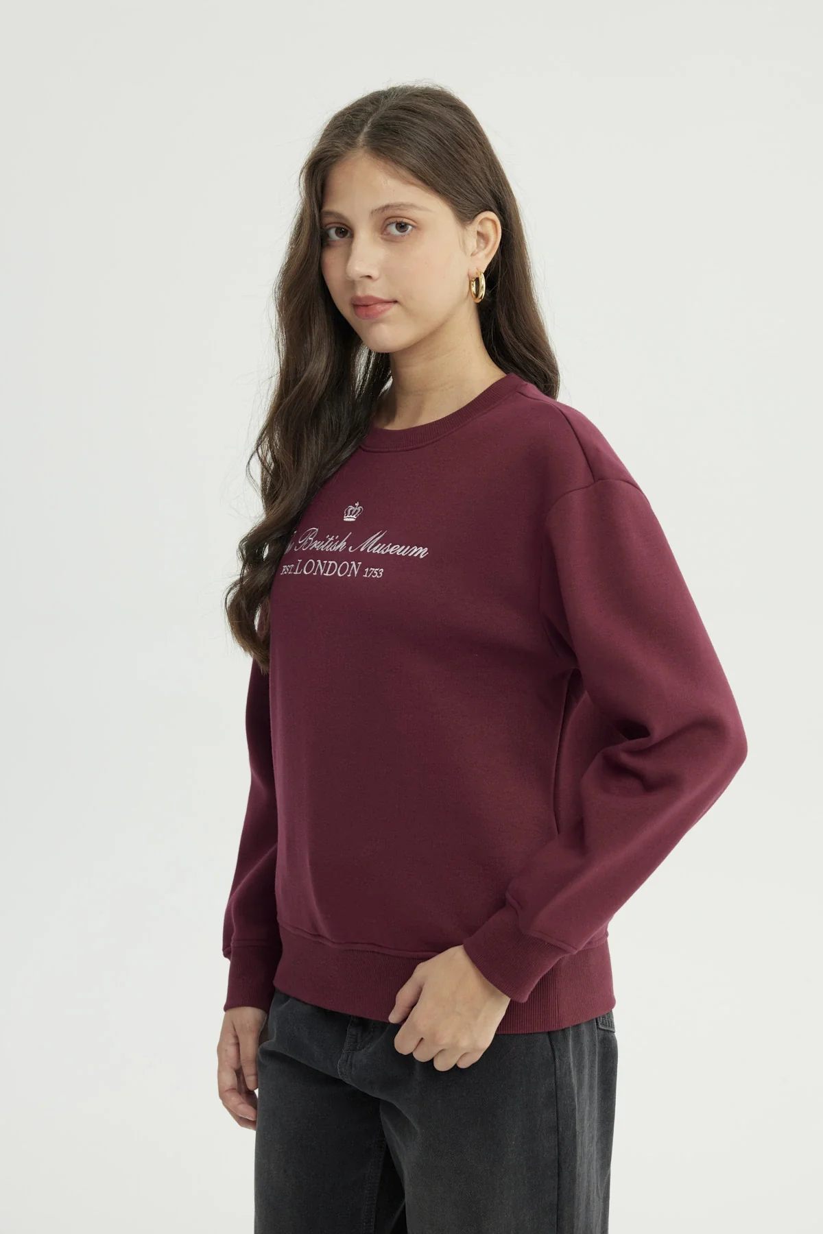 Polerón Mujer Classic Burdeo - Image 2