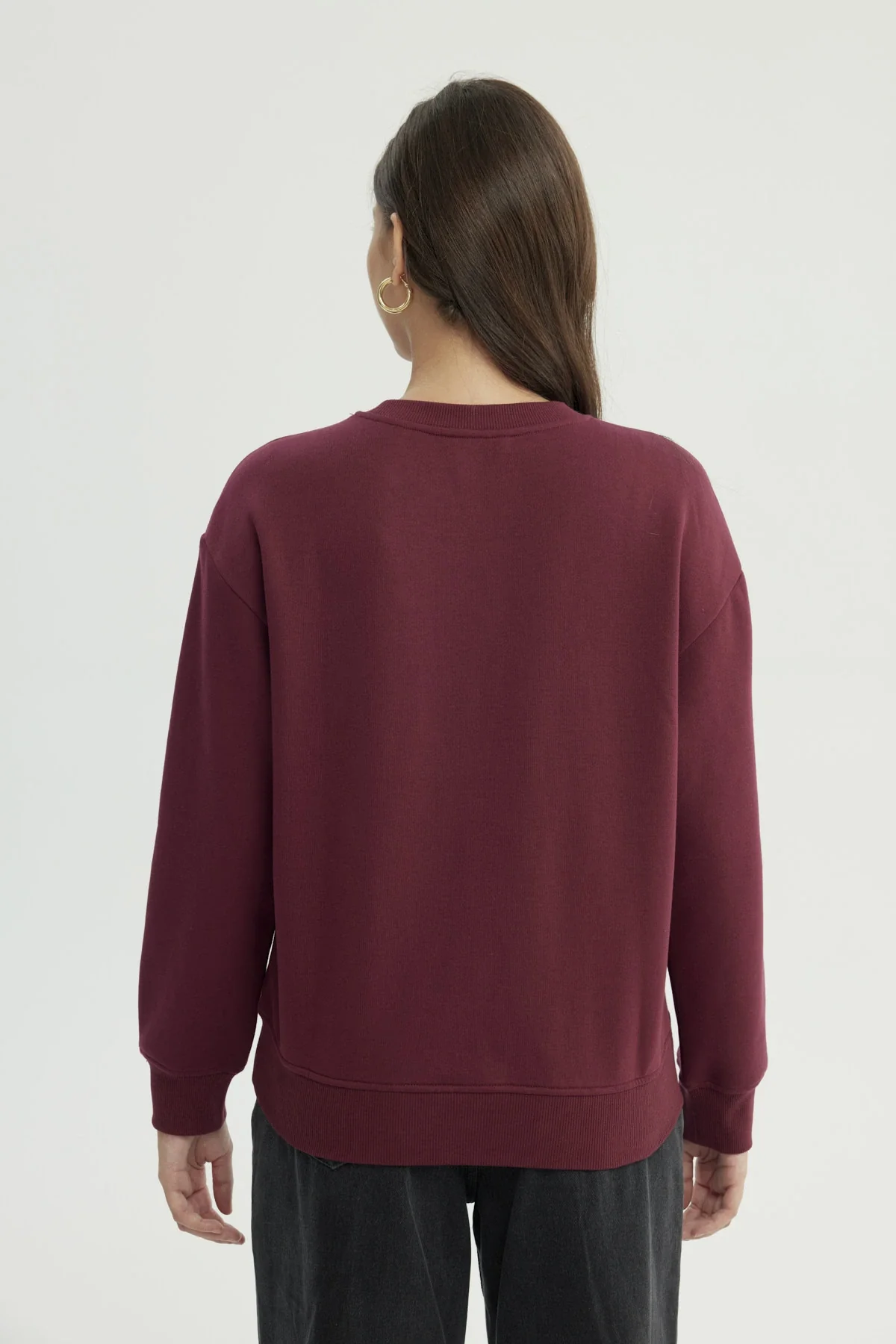 Polerón Mujer Classic Burdeo - Image 3