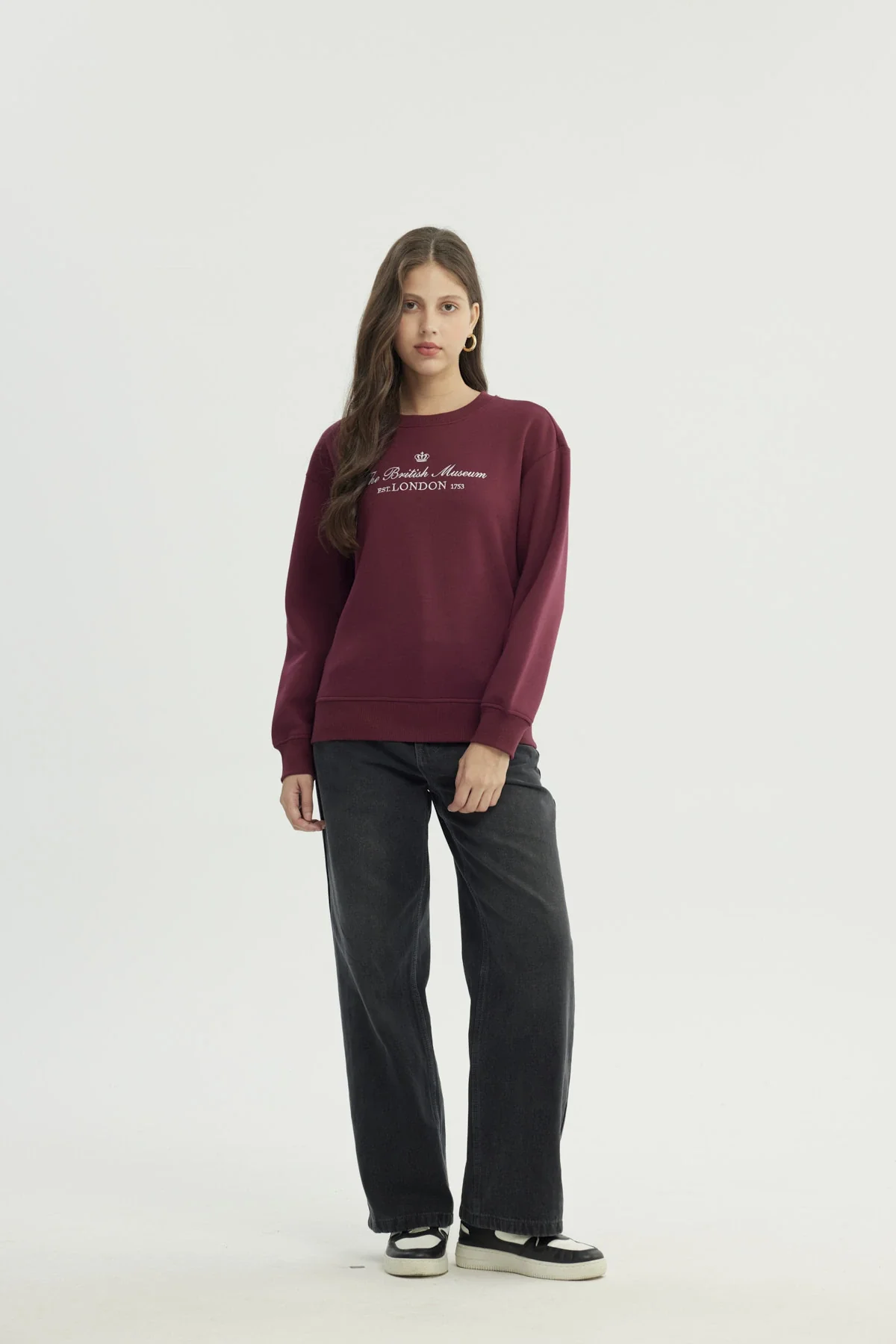 Polerón Mujer Classic Burdeo - Image 4
