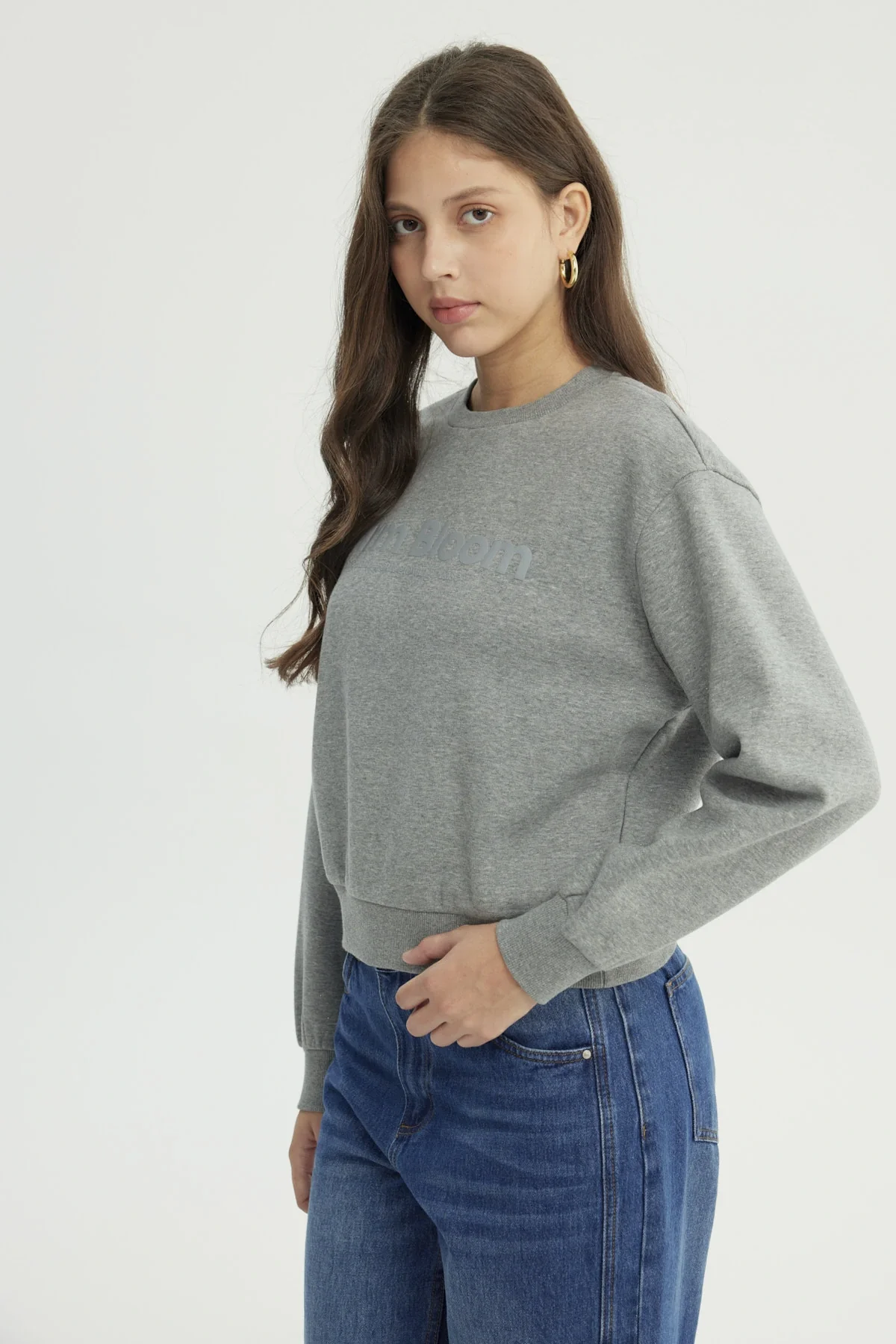 Polerón Mujer Classic Gris - Image 2