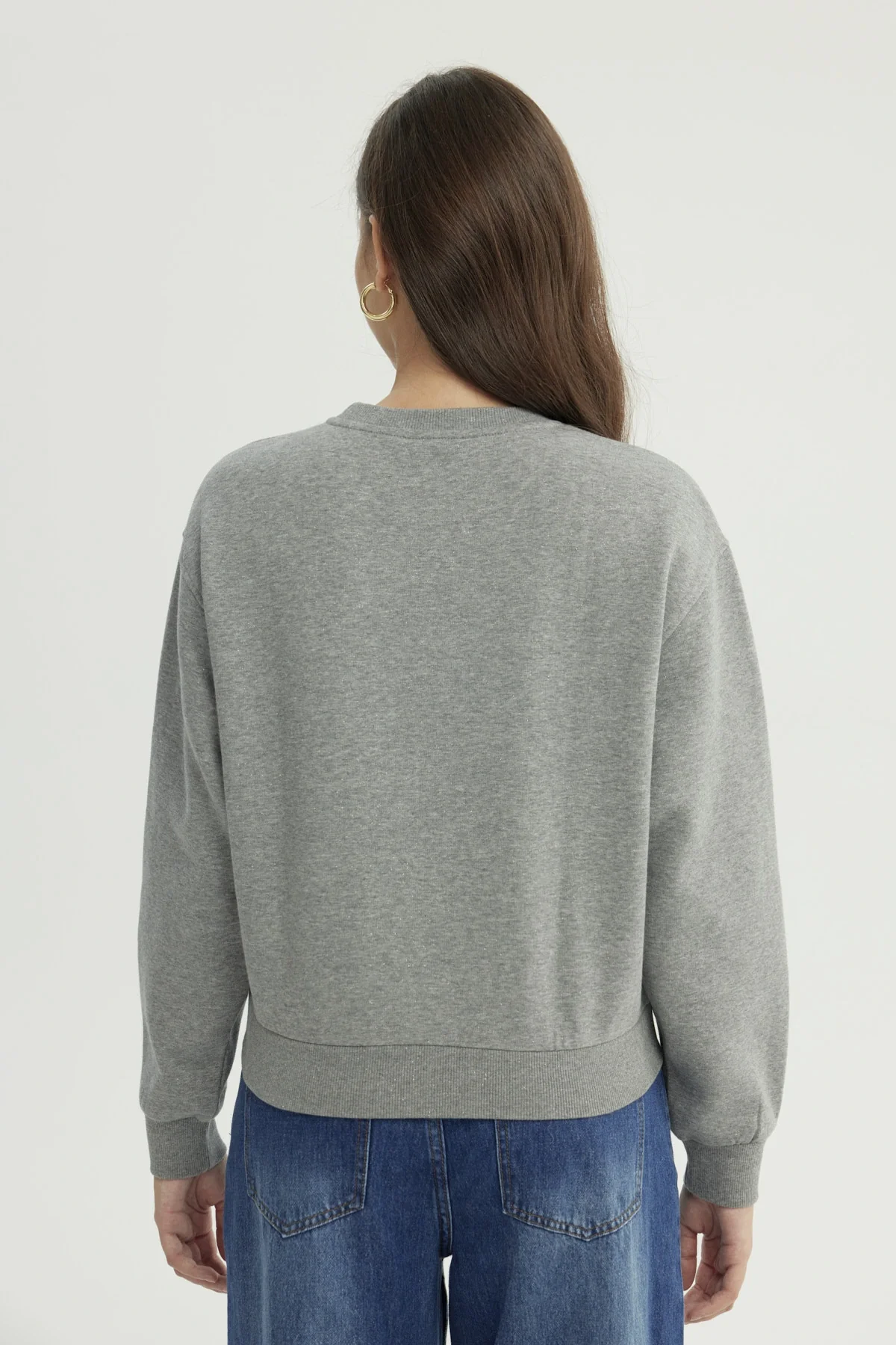 Polerón Mujer Classic Gris - Image 3