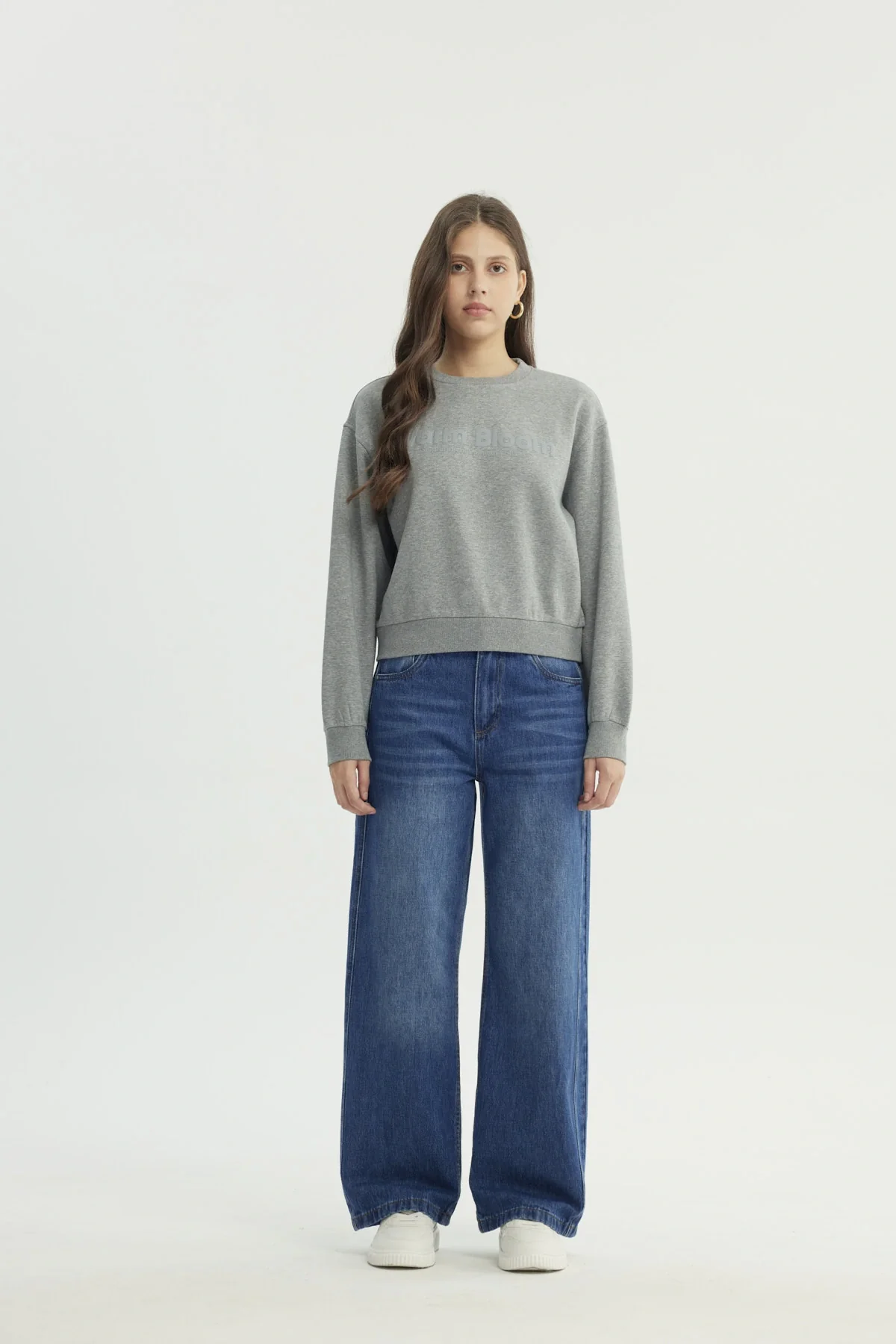 Polerón Mujer Classic Gris - Image 4