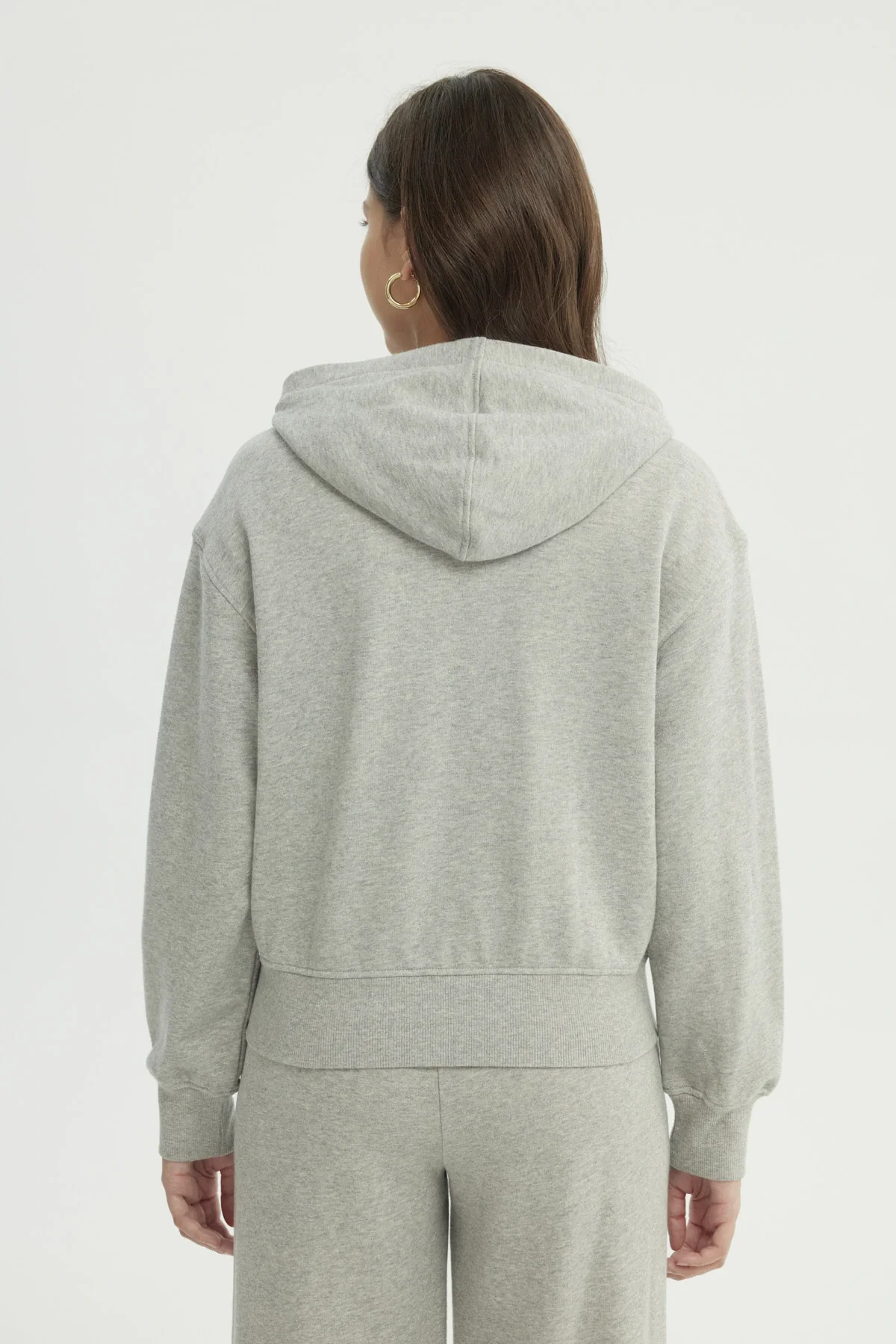 Polerón Mujer Classic Gris Melange - Image 3