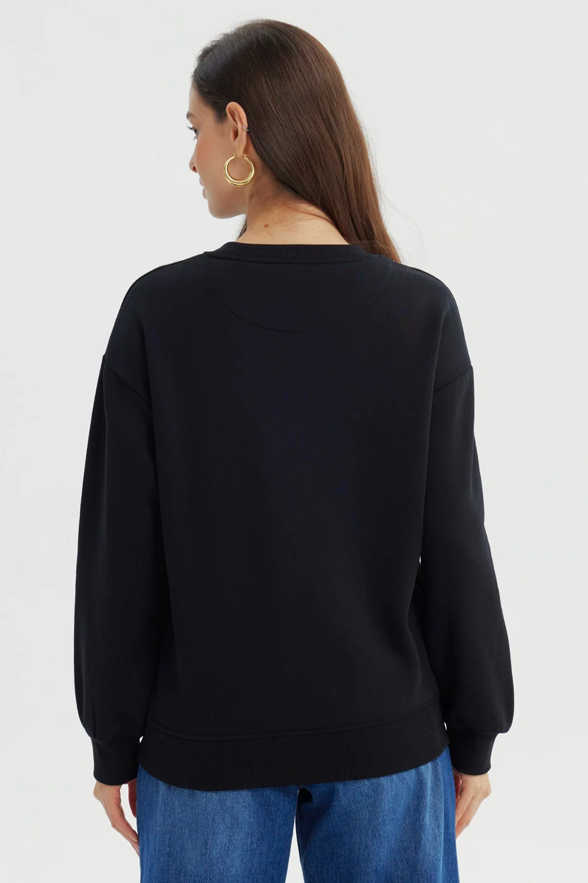 Polerón Mujer Classic Negro - Image 3