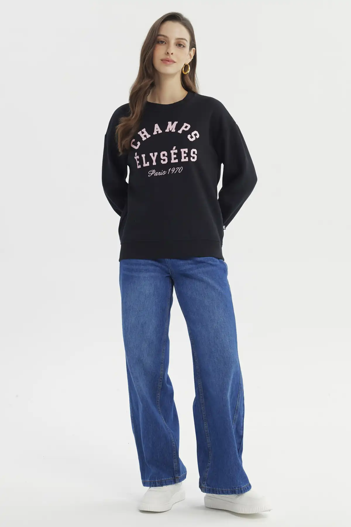 Polerón Mujer Classic Negro - Image 4