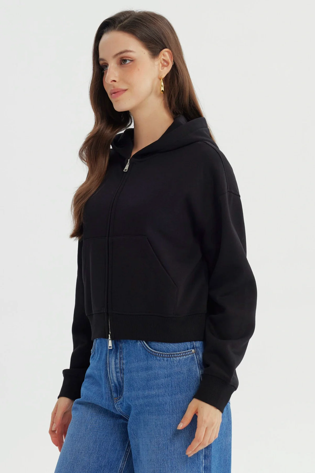 Polerón Mujer Classic Negro - Image 2