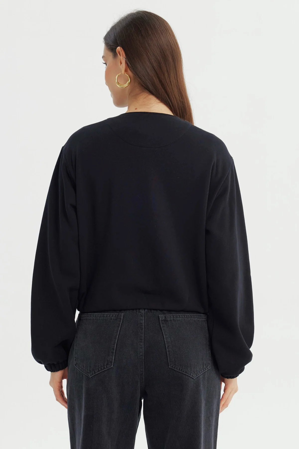 Polerón Mujer Classic Negro - Image 3
