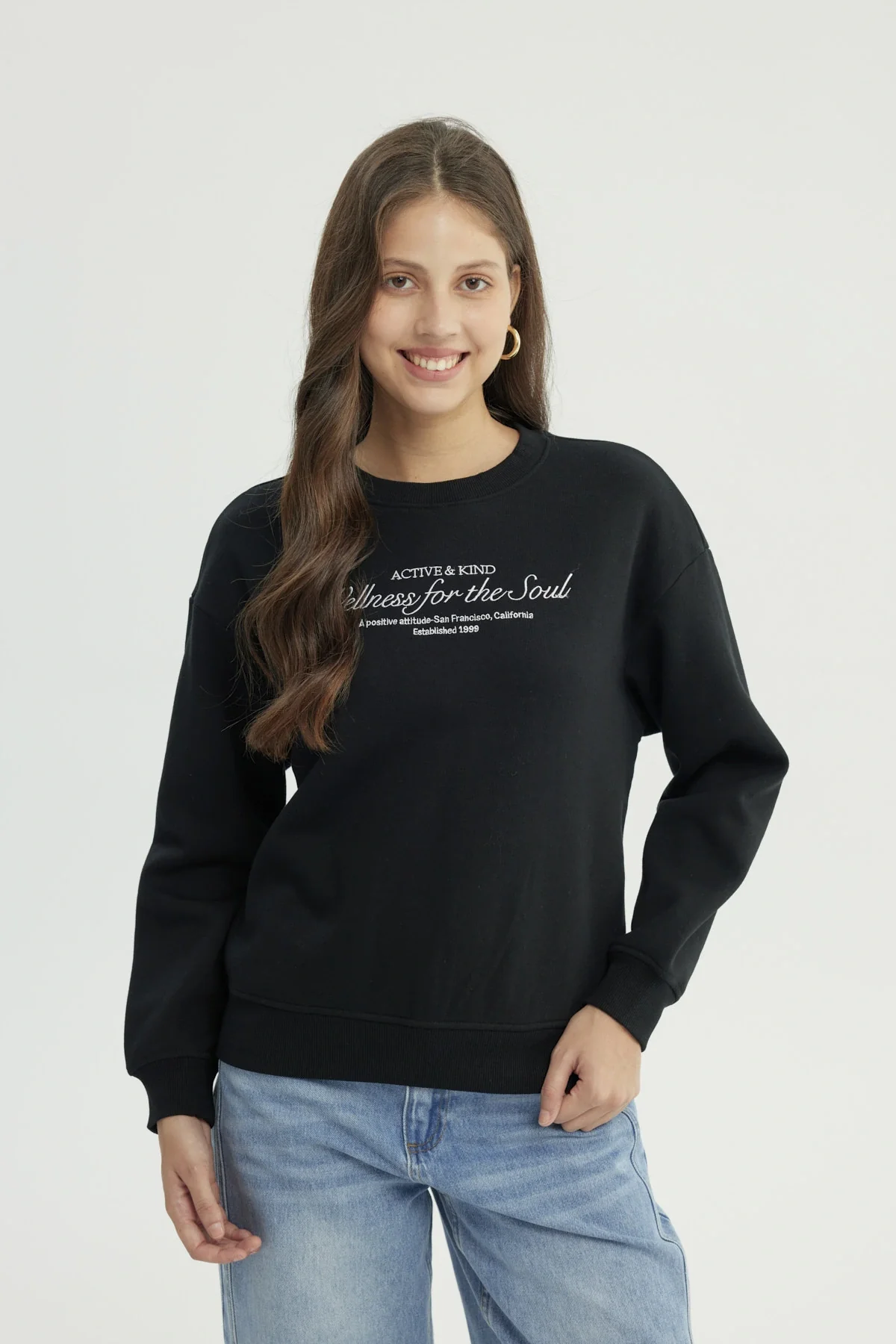 Polerón Mujer Classic Negro