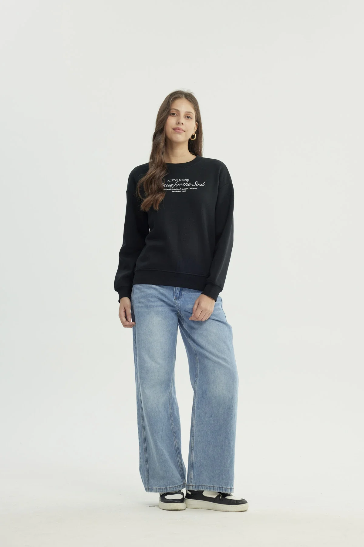 Polerón Mujer Classic Negro - Image 4