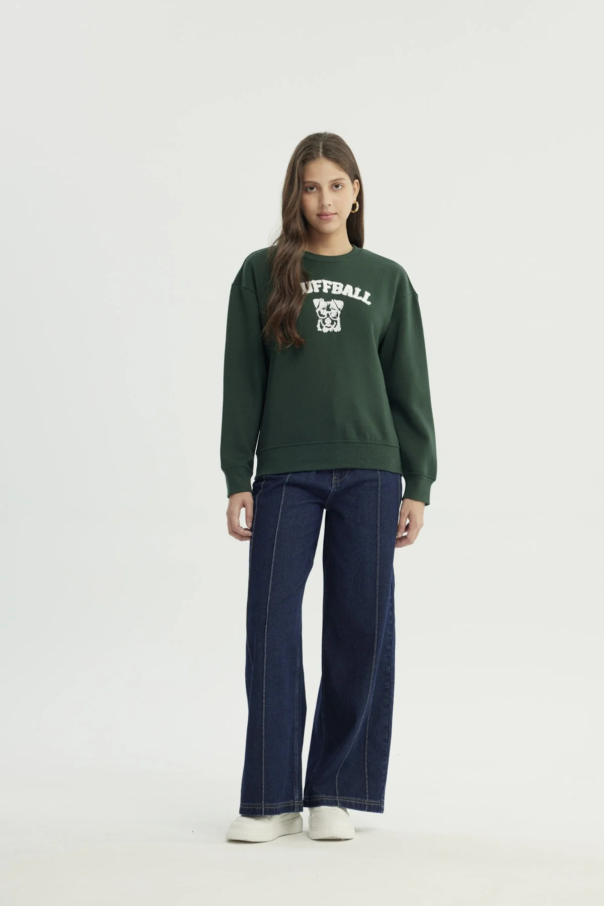 Polerón Mujer Classic Verde Oscuro - Image 4