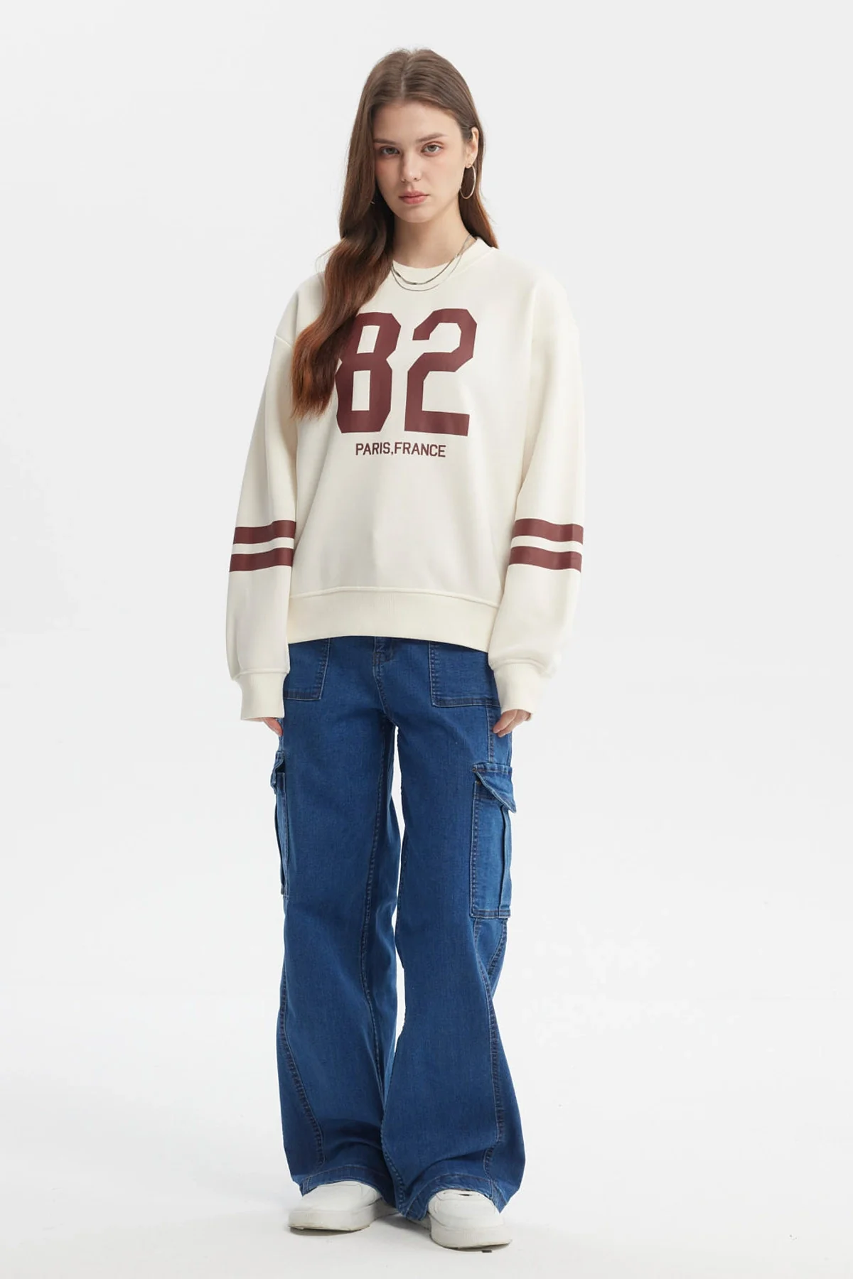 Polerón Mujer Conjunto Crema - Image 4