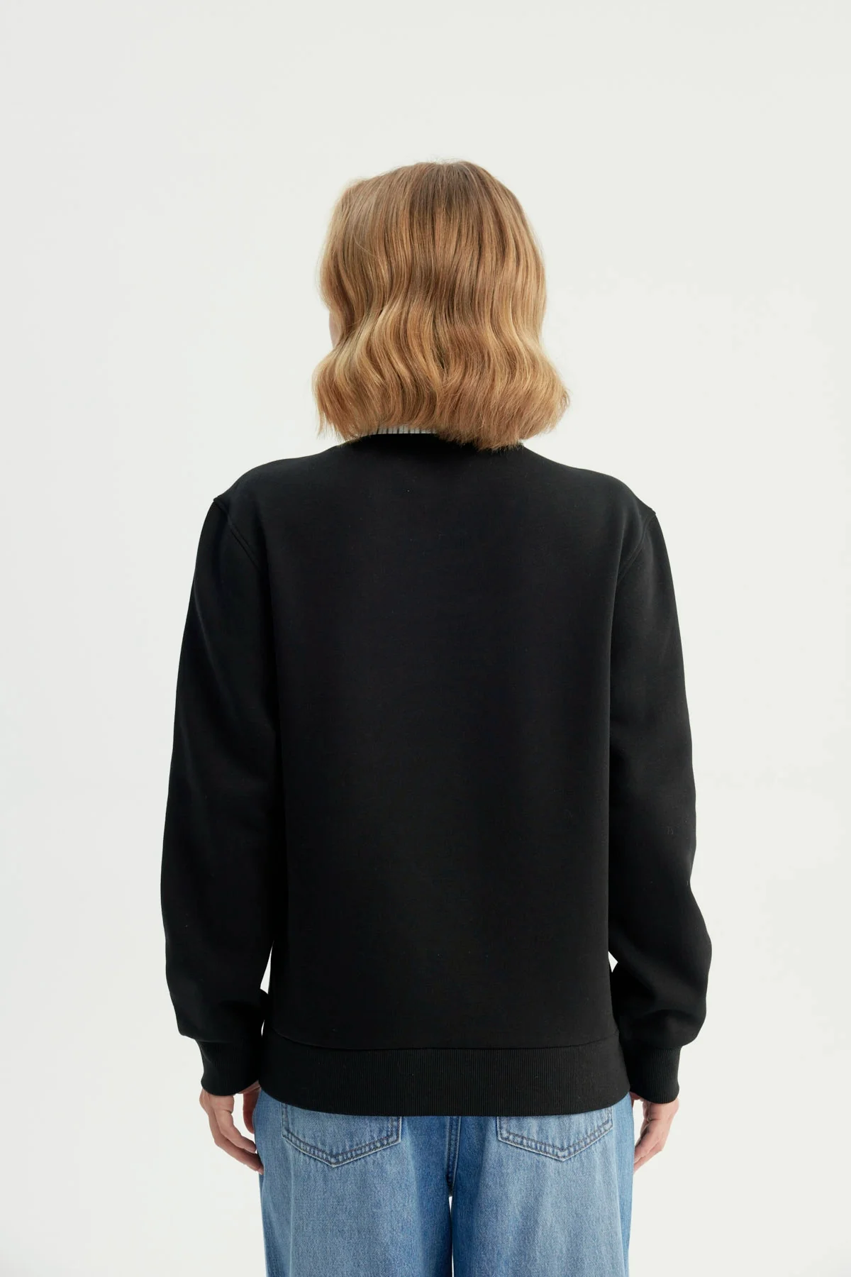 Polerón Mujer Estilo Bomber Negro - Image 3