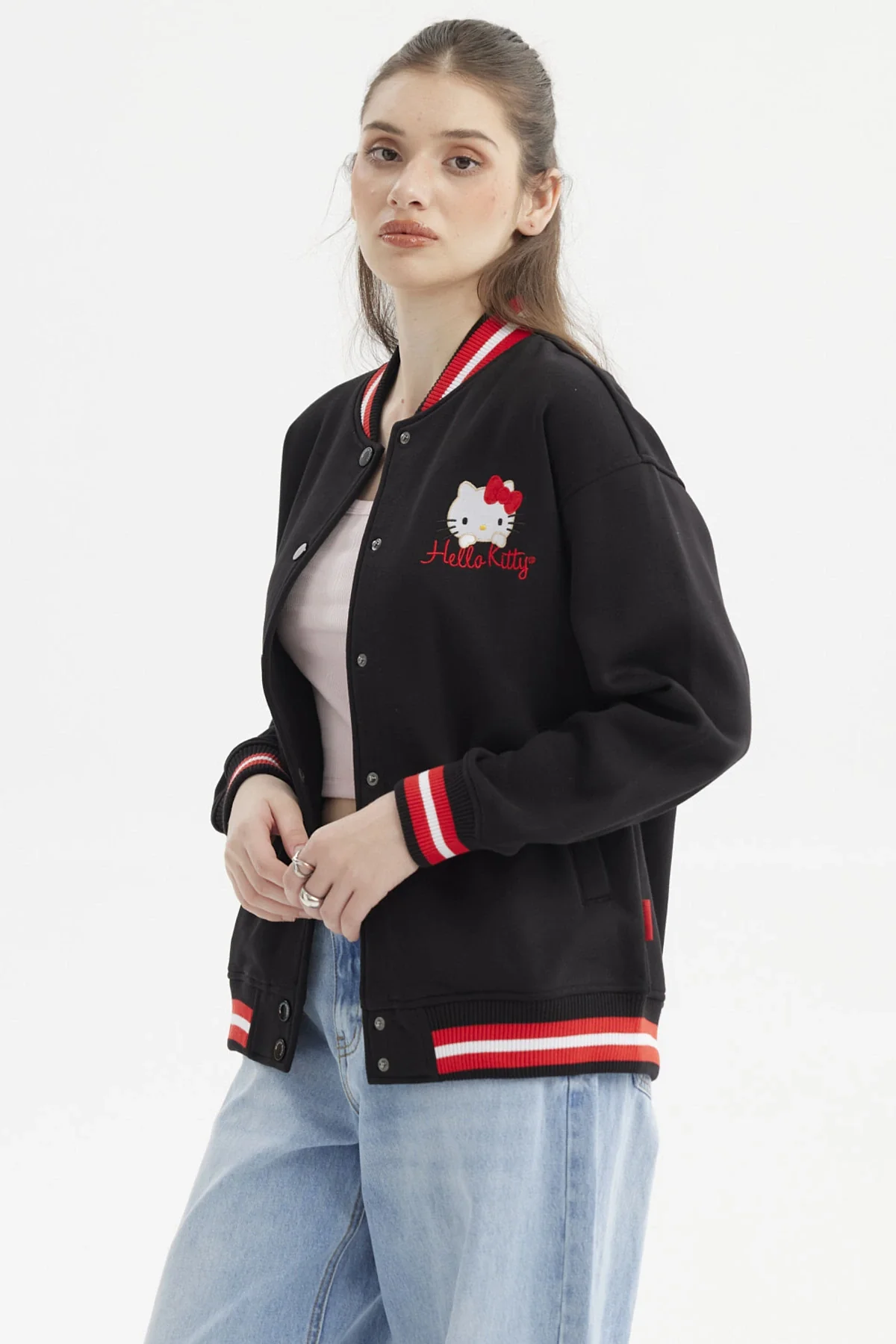 Polerón Mujer Hello Kitty Negro - Image 3