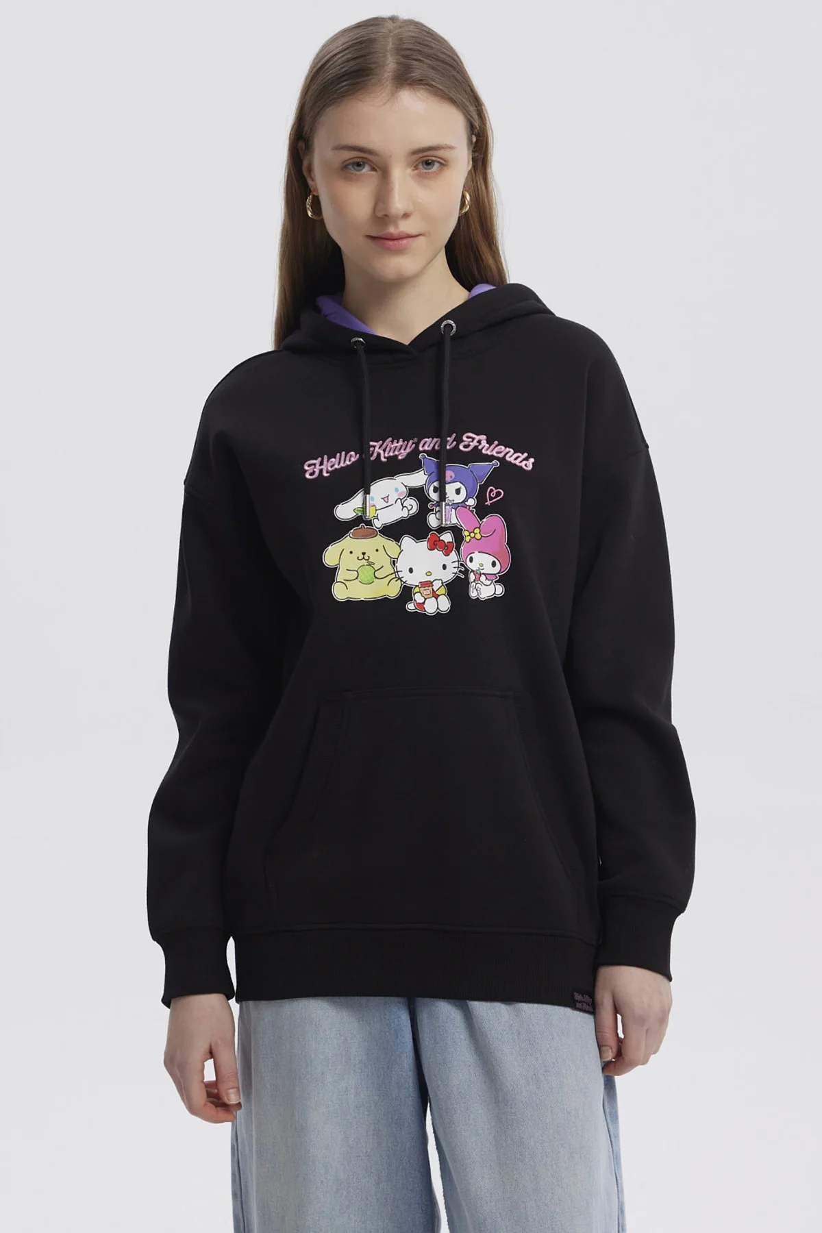 Polerón Mujer Hello Kitty Y Sus Amigos Negro - Image 2