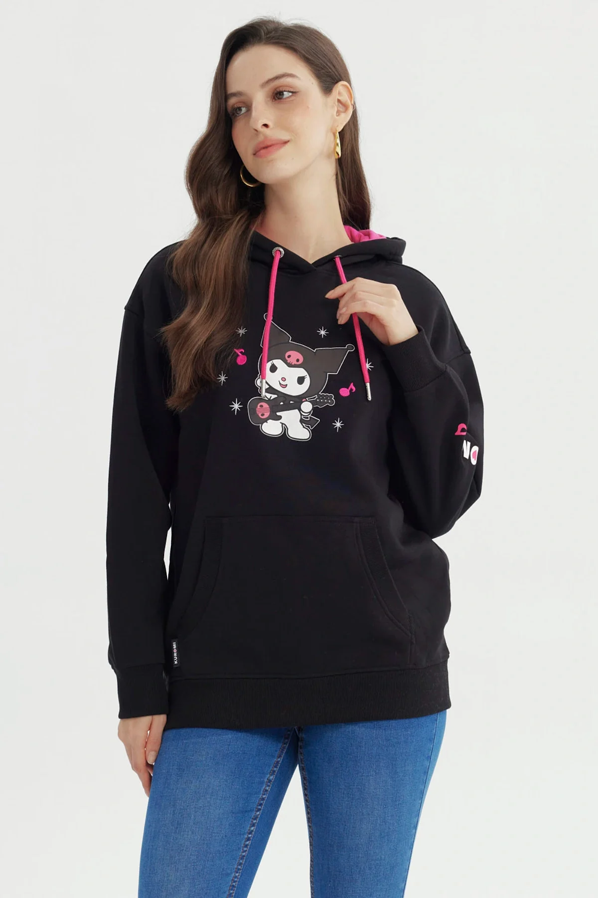 Polerón Mujer Kuromi Negro